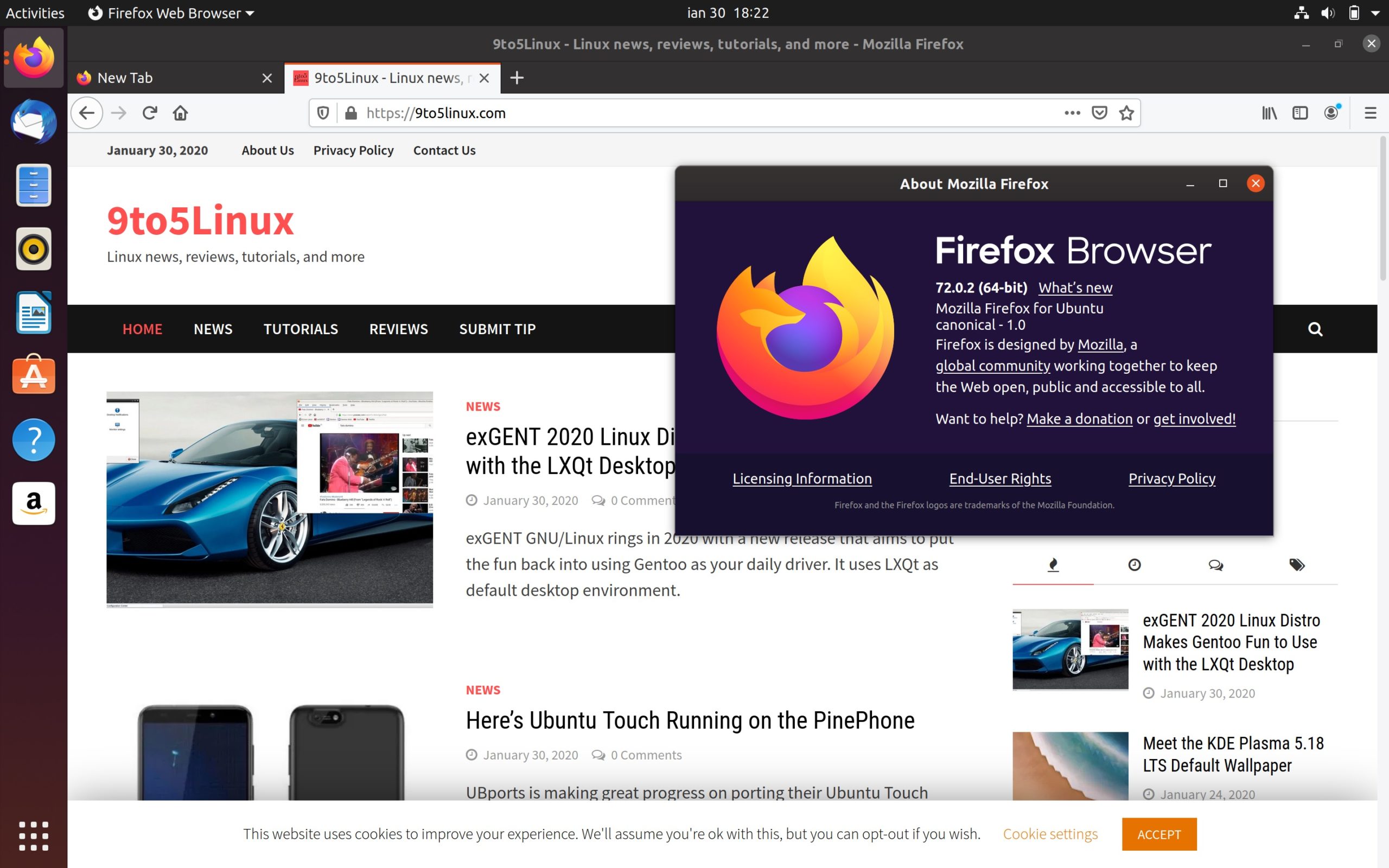 Firefox 72.0.2 Lands in Ubuntu’s Repos, Minor Regressions Fixed