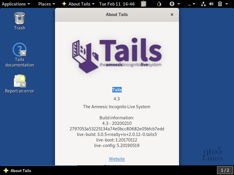 Tails 4.3 Anonymous OS Adds Trezor Cryptocurrency Wallet