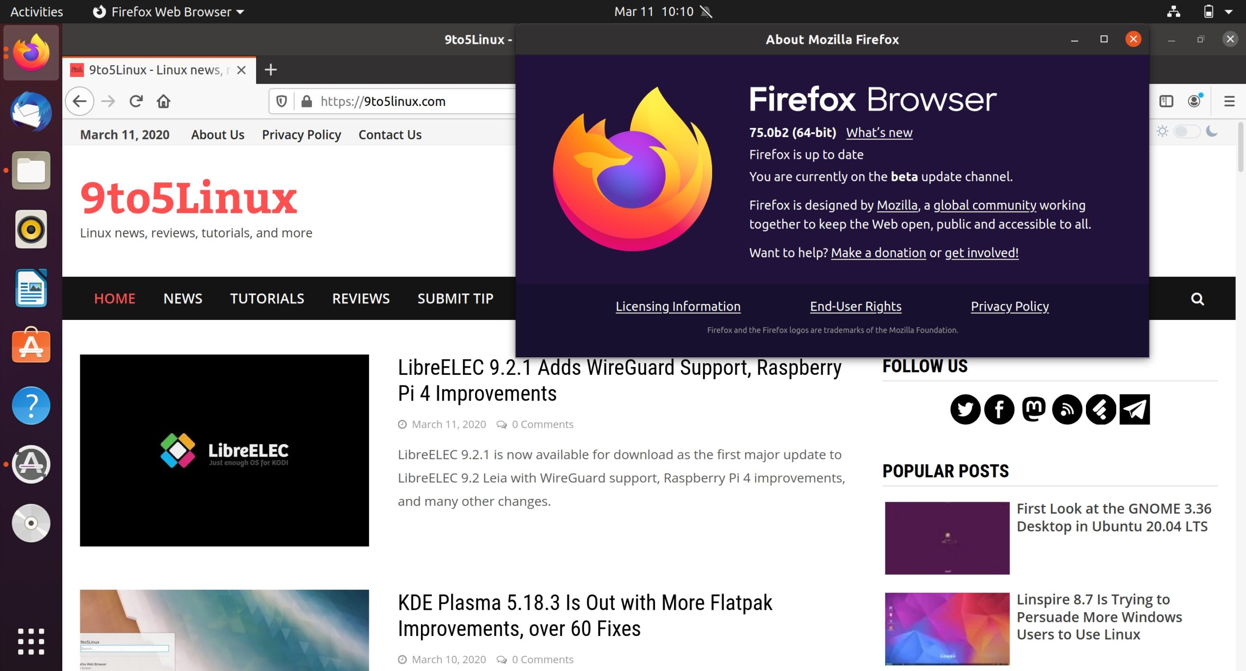 Firefox 75 Enters Development with Revamped Address Bar