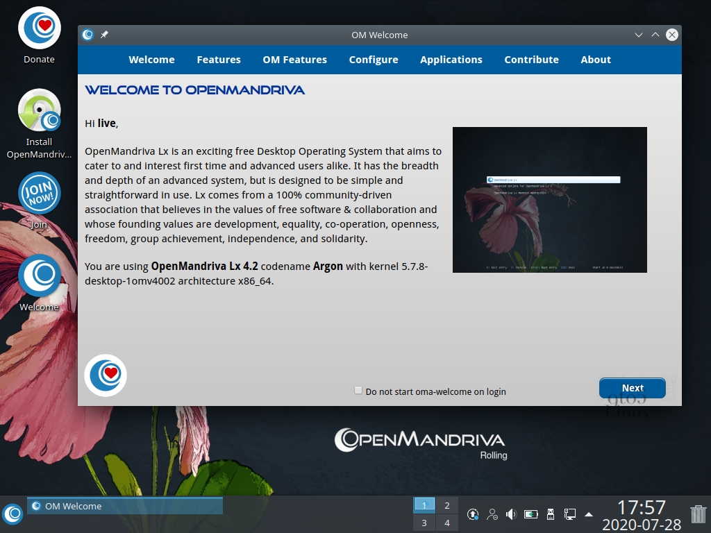 OpenMandriva Lx 4.2 Enters Development with Linux 5.7, KDE Plasma 5.19.3, and LibreOffice 7.0