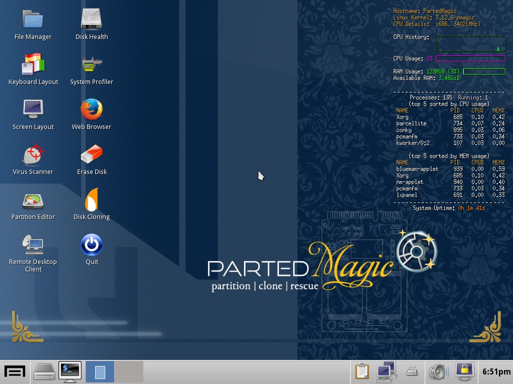 Parted Magic Distro Drops 32-Bit Support, Now Powered by Linux 5.8 and OverlayFS