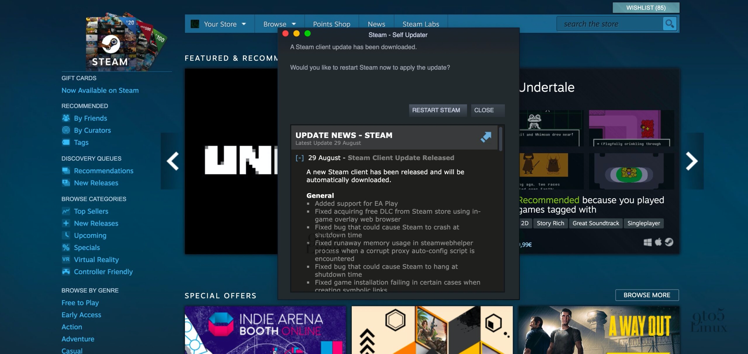 Steam Client Has a Major Update with Lots of Linux/Vulkan Improvements