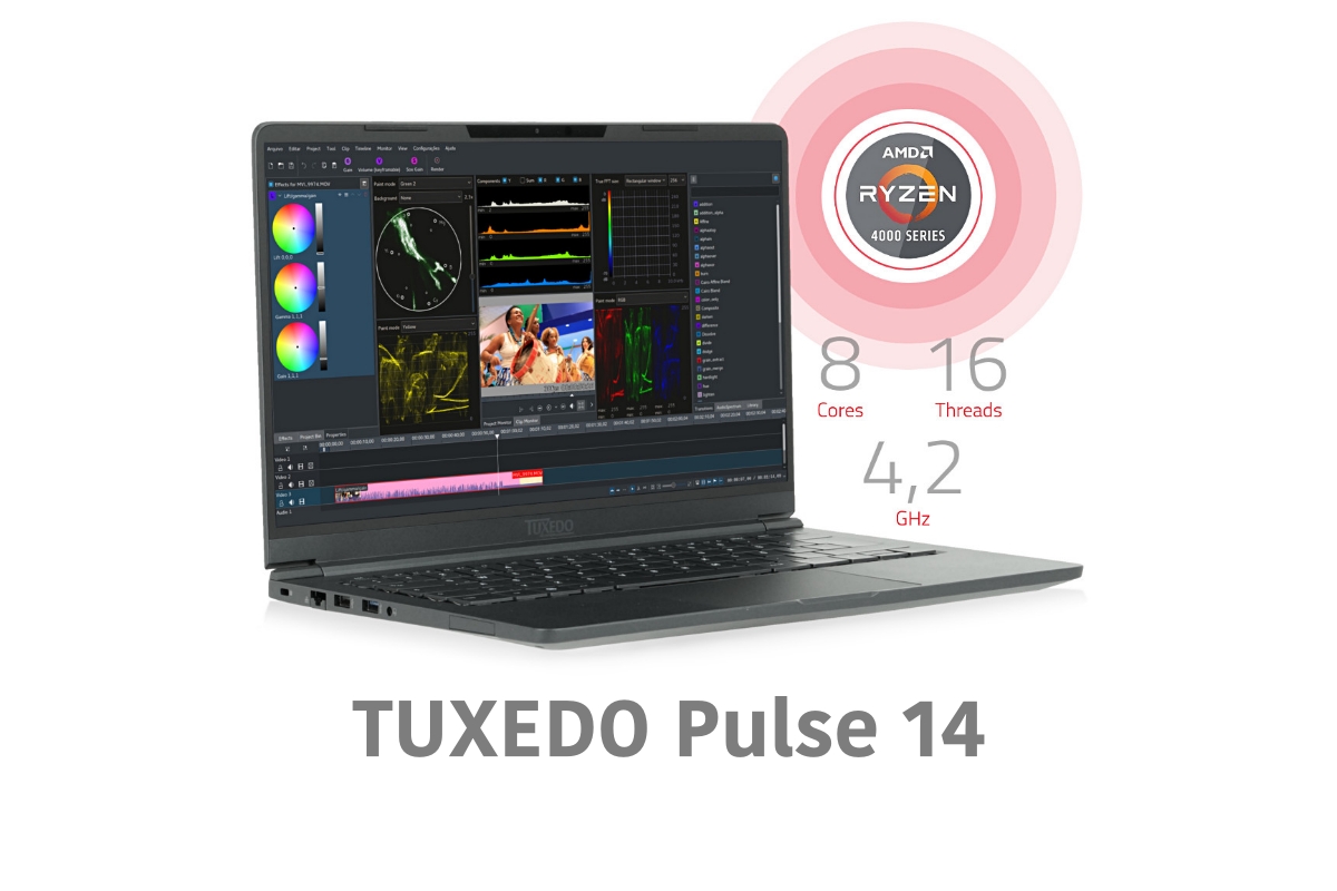 Meet TUXEDO Pulse 14, an Ultra-Light Linux Laptop Powered by AMD Ryzen 7