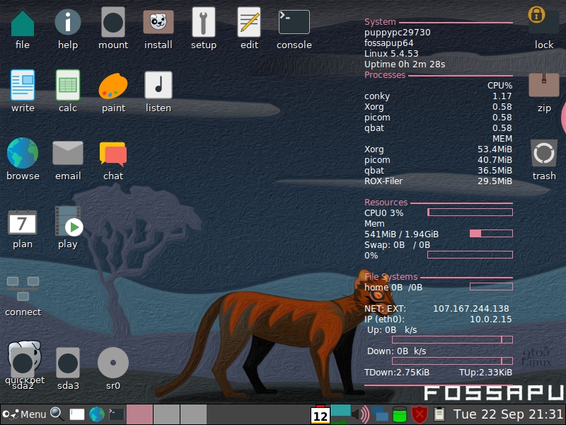 Puppy Linux 9.5 “FossaPup” Is Here to Revive Your Old PC, Based on Ubuntu 20.04 LTS