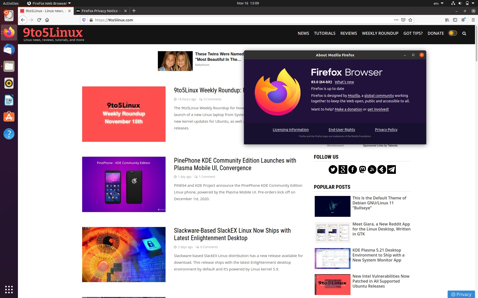 Mozilla Firefox 83 Is Now Available for Download with HTTPS-Only Mode, Improvements