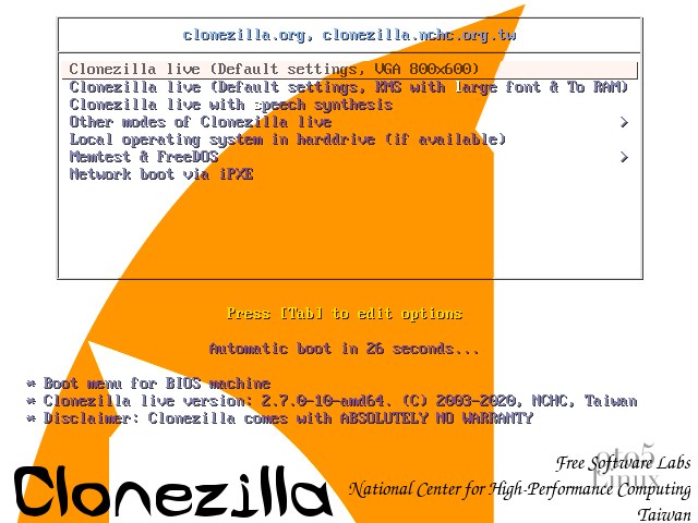 Clonezilla Live Is Now Powered by Linux Kernel 5.9, New Release Brings Major Changes