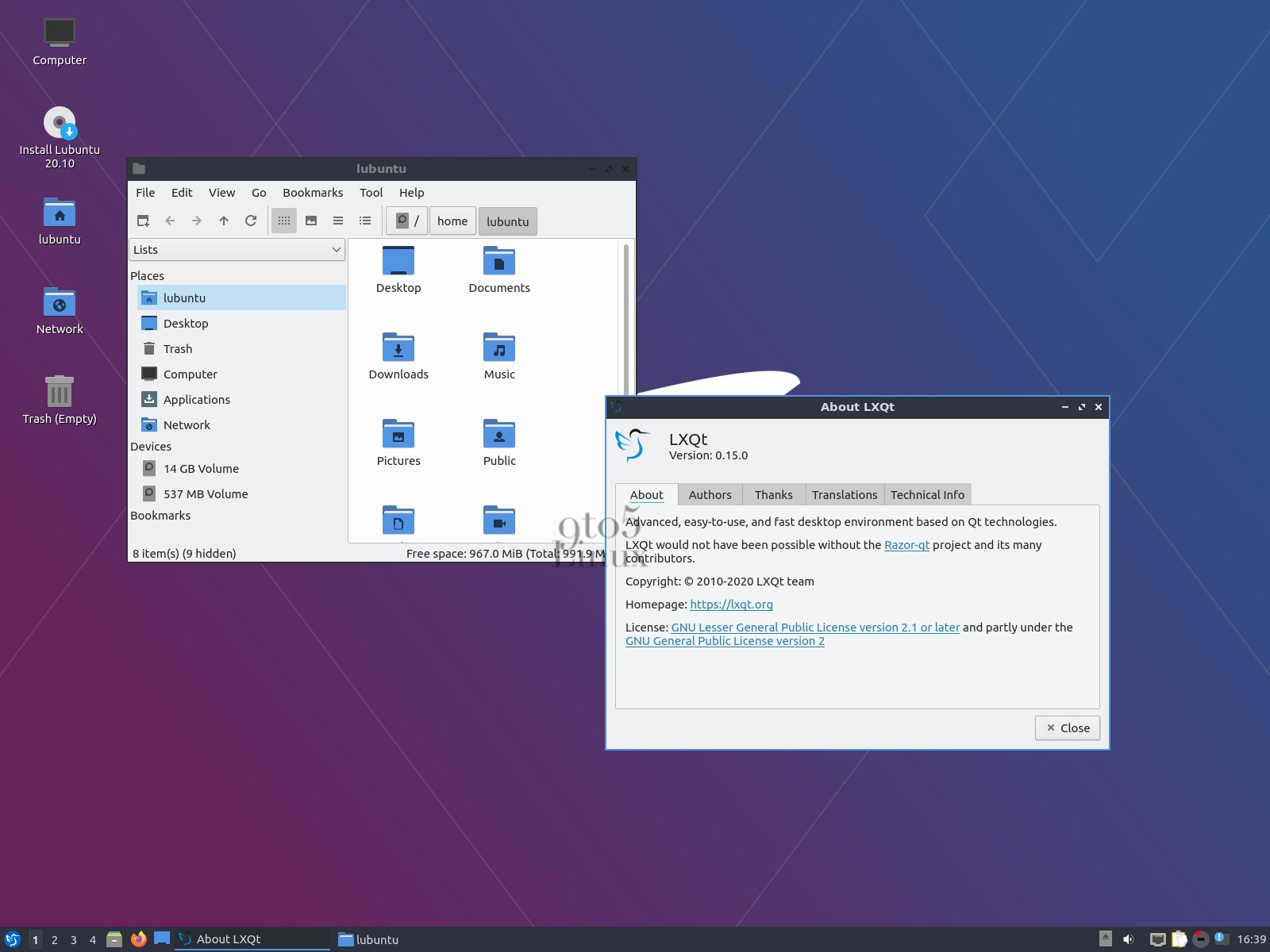 LXQt 0.16.0 Desktop Environment Released with Three New Themes, Many Improvements