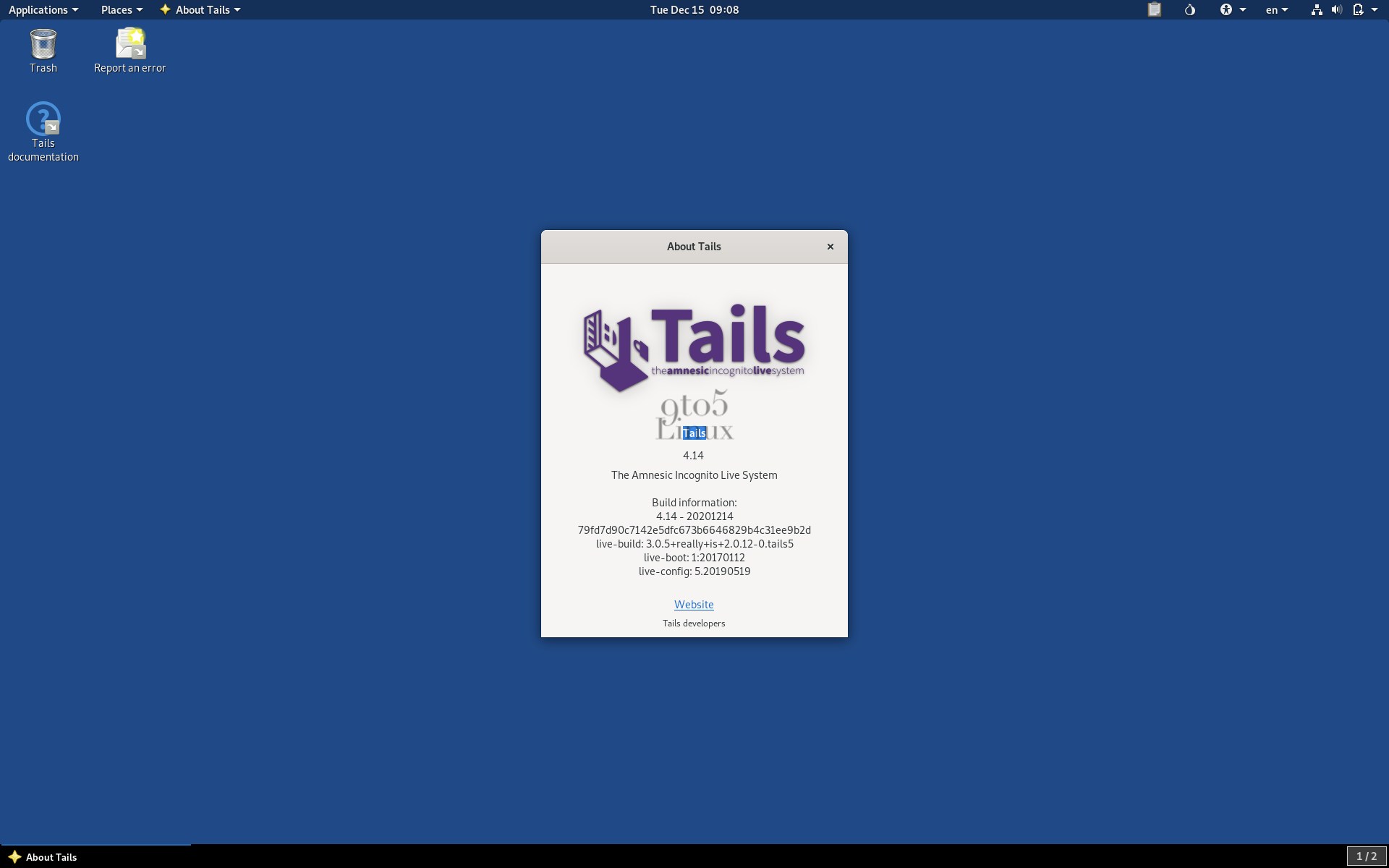 Tails 4.14 Released with Support for Ledger Hardware Wallets, Linux Kernel 5.9
