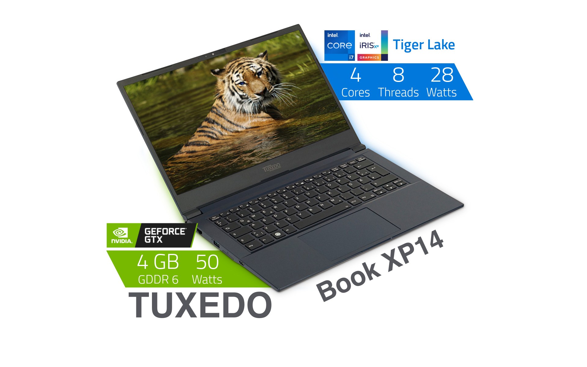 TUXEDO Book XP14 Linux Laptop Available for Pre-Order with Intel Tiger Lake, NVIDIA GTX 1650