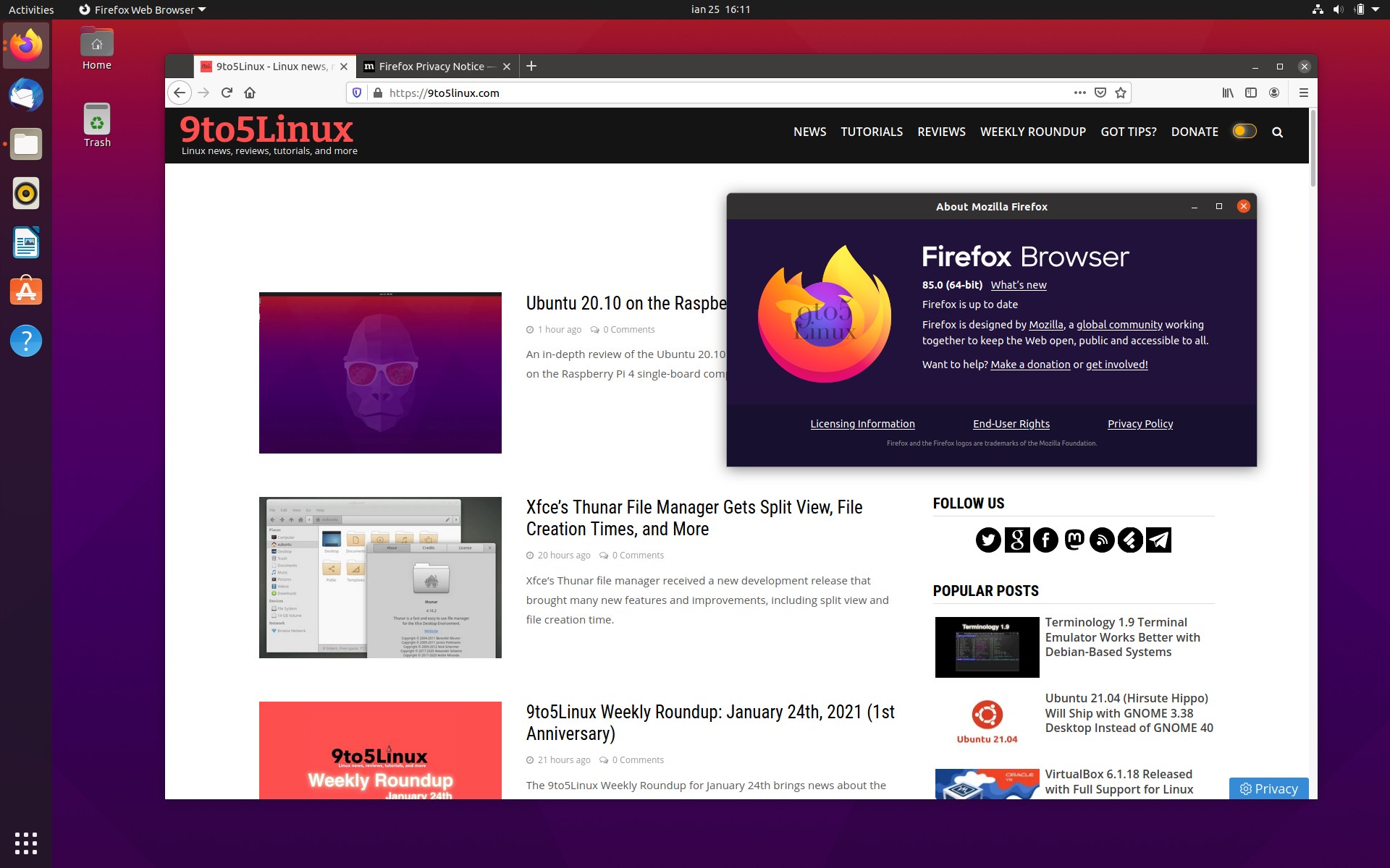 Mozilla Firefox 85 Is Now Available for Download, This Is What’s New