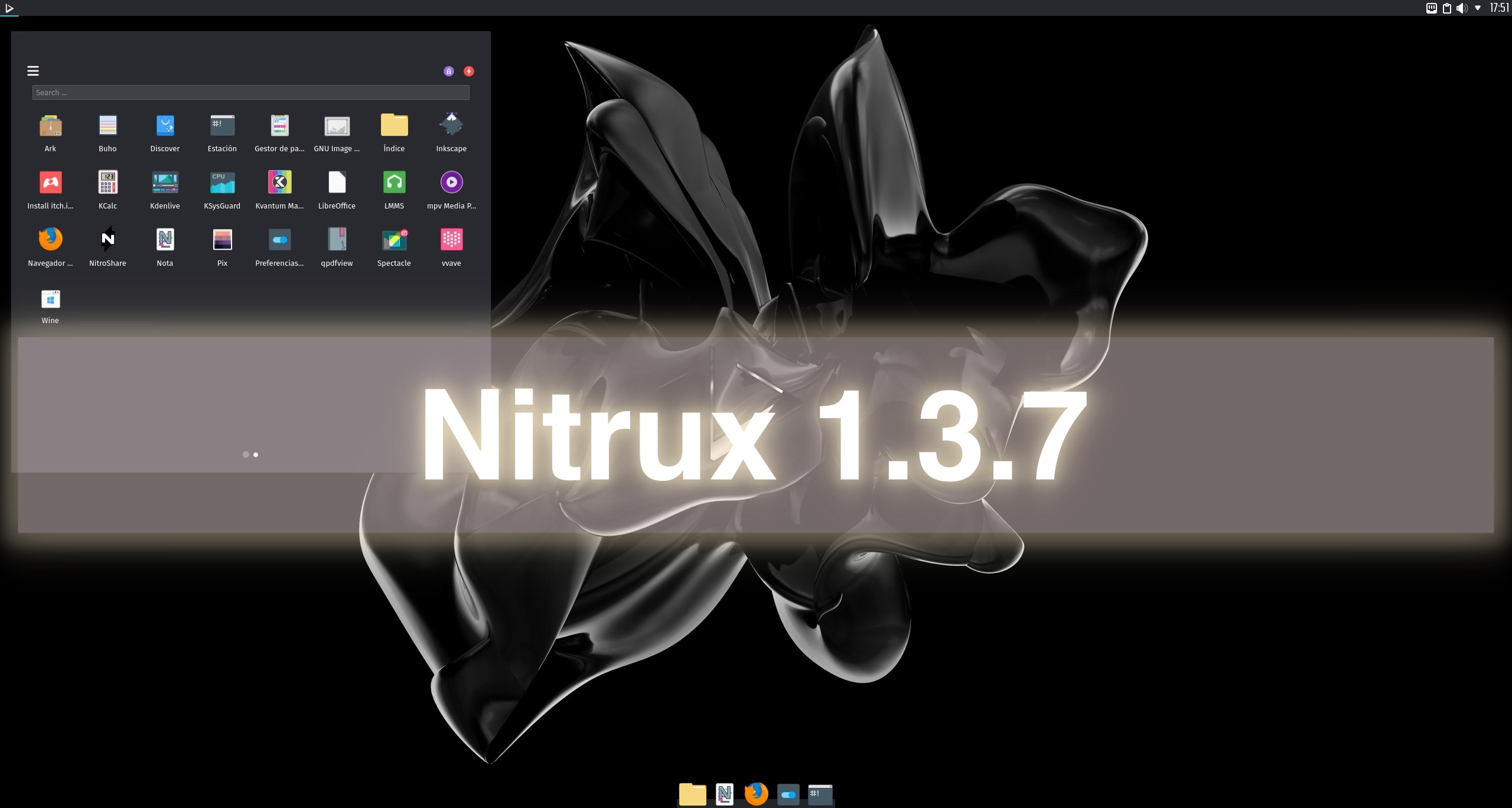 Nitrux 1.3.7 Released with New Default Applications Menu, KDE Plasma 5.20.5