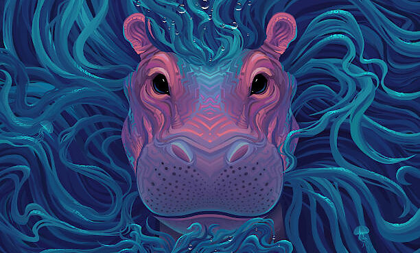 Meet the Ubuntu 21.04 “Hirsute Hippo” Artwork by Sylvia Ritter, Made with Krita