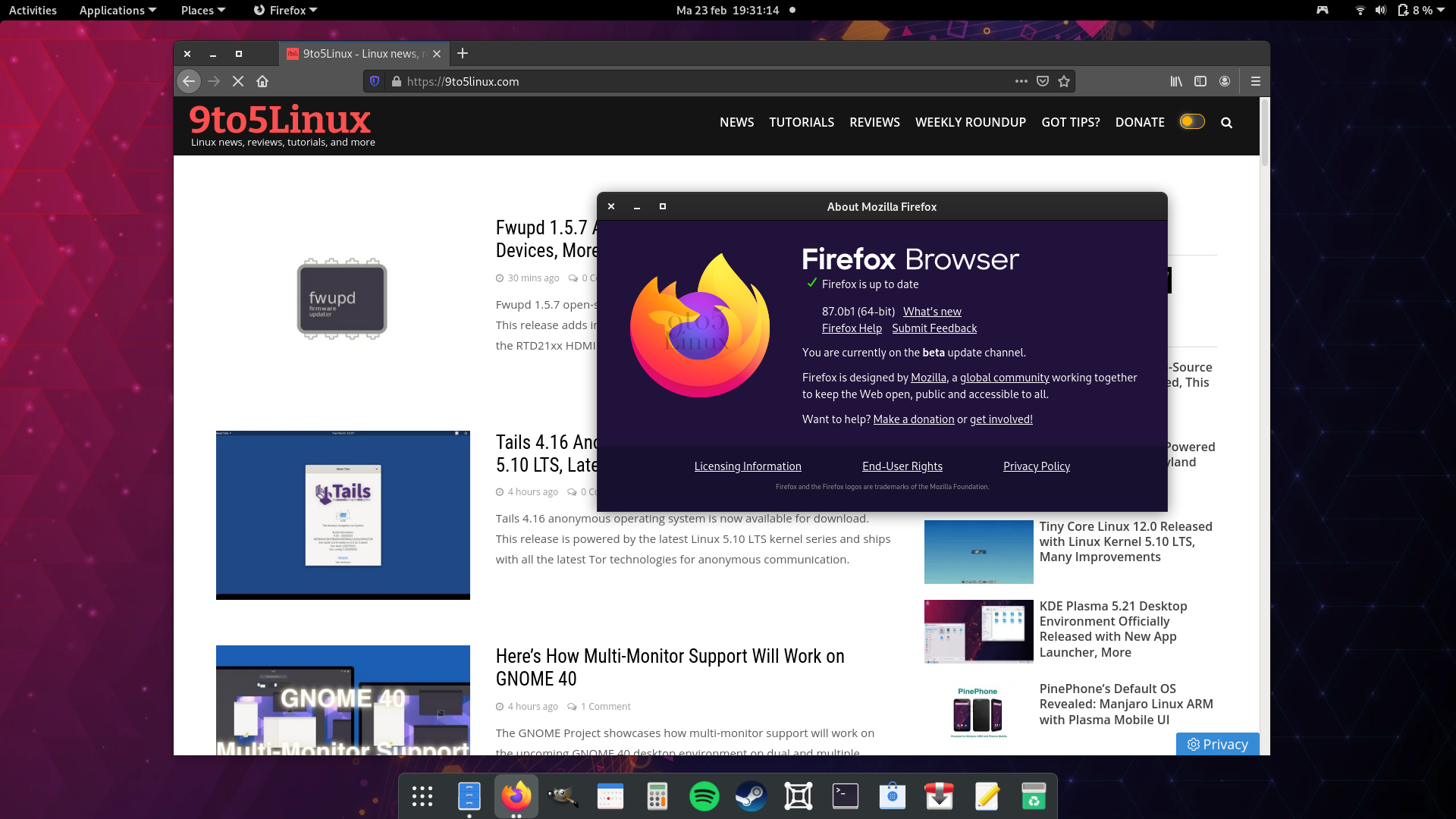 Firefox 87 Enters Beta with AVIF Support Enabled by Default