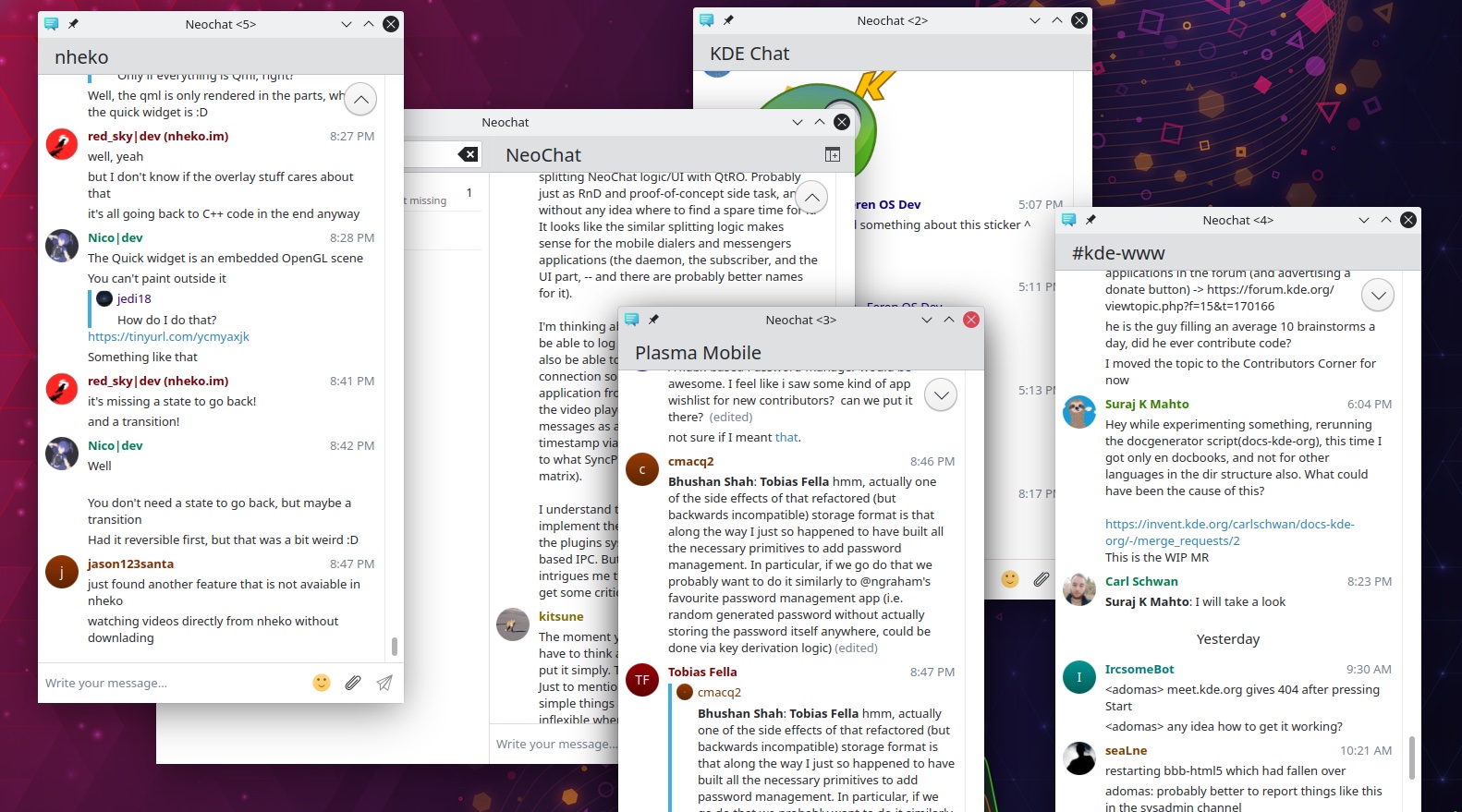 KDE’s NeoChat Matrix Client Gets New Login Page, Multimodal Mode, and Message Editing