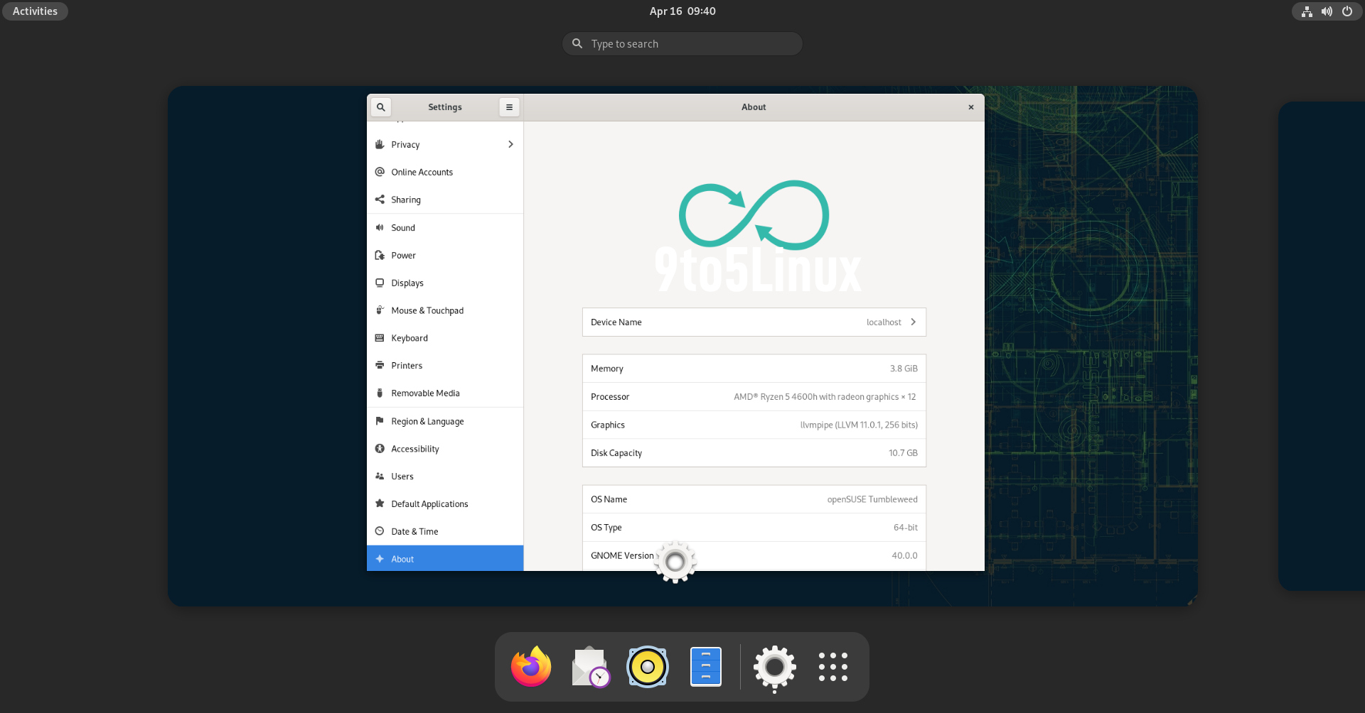 GNOME 40 Desktop Lands in openSUSE Tumbleweed’s Repos, Update Now