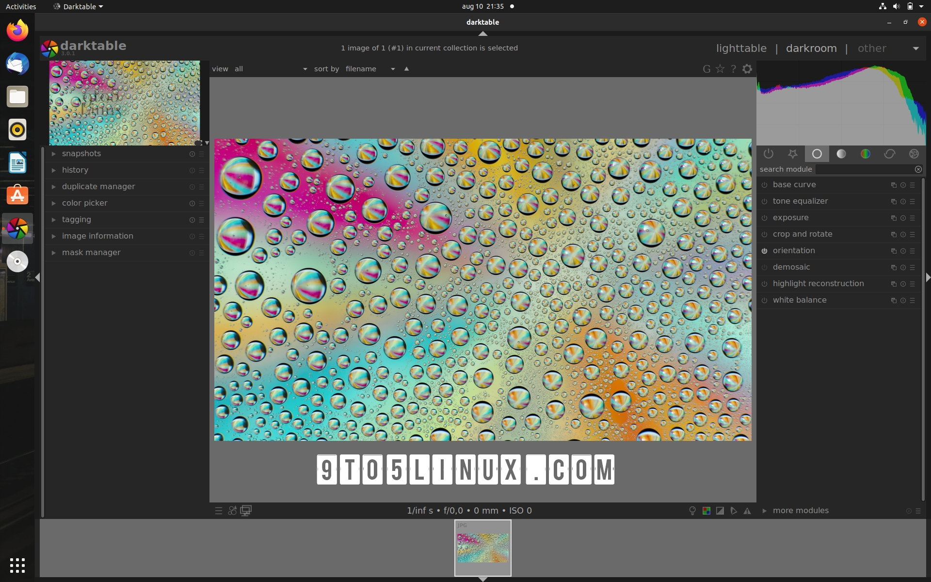 Darktable 3.6 Open-Source RAW Image Editor Released with Many New Features
