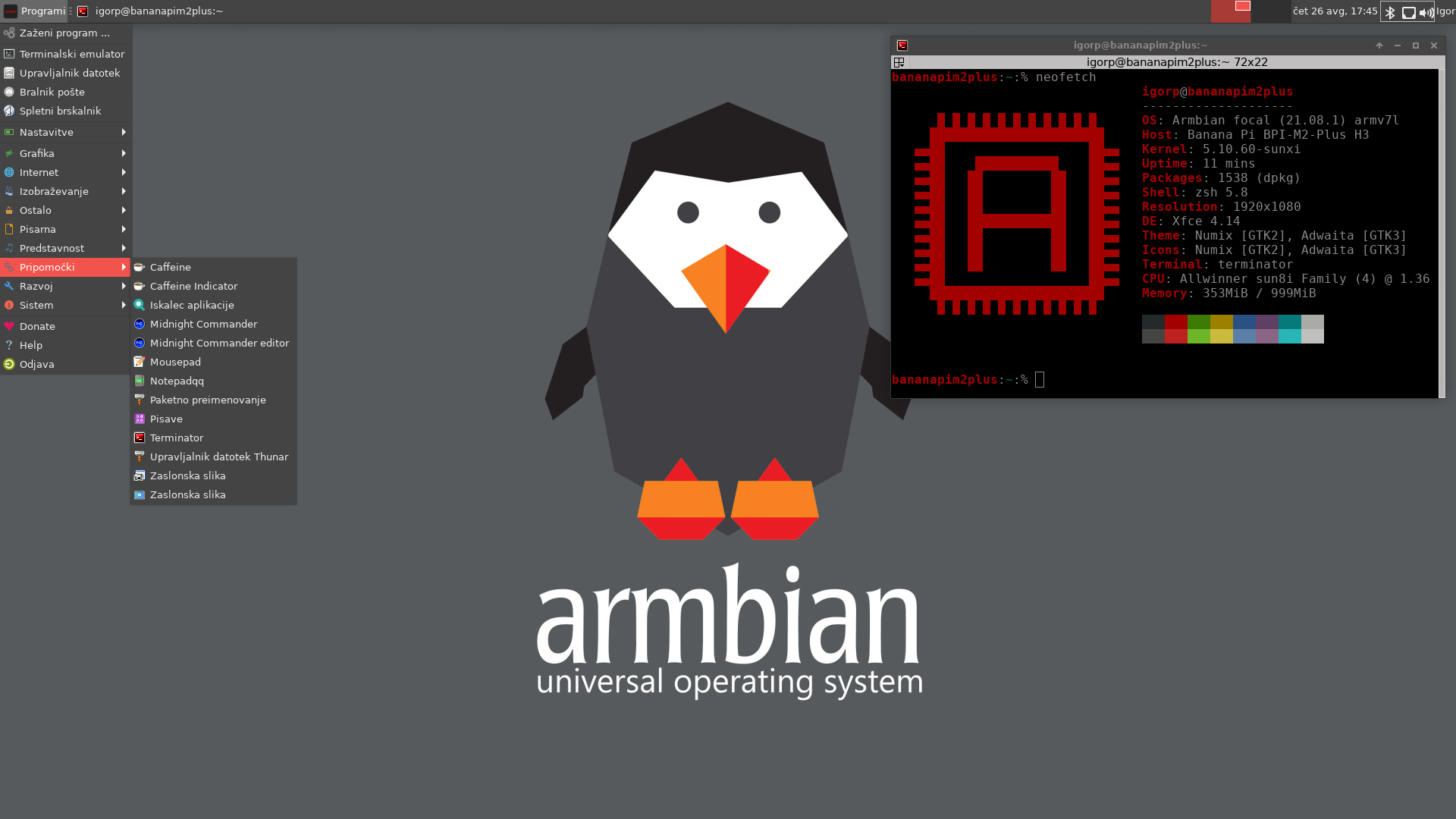 Armbian 21.08 Released with Xfce, Cinnamon, and Budgie Desktops, Debian Bullseye Builds