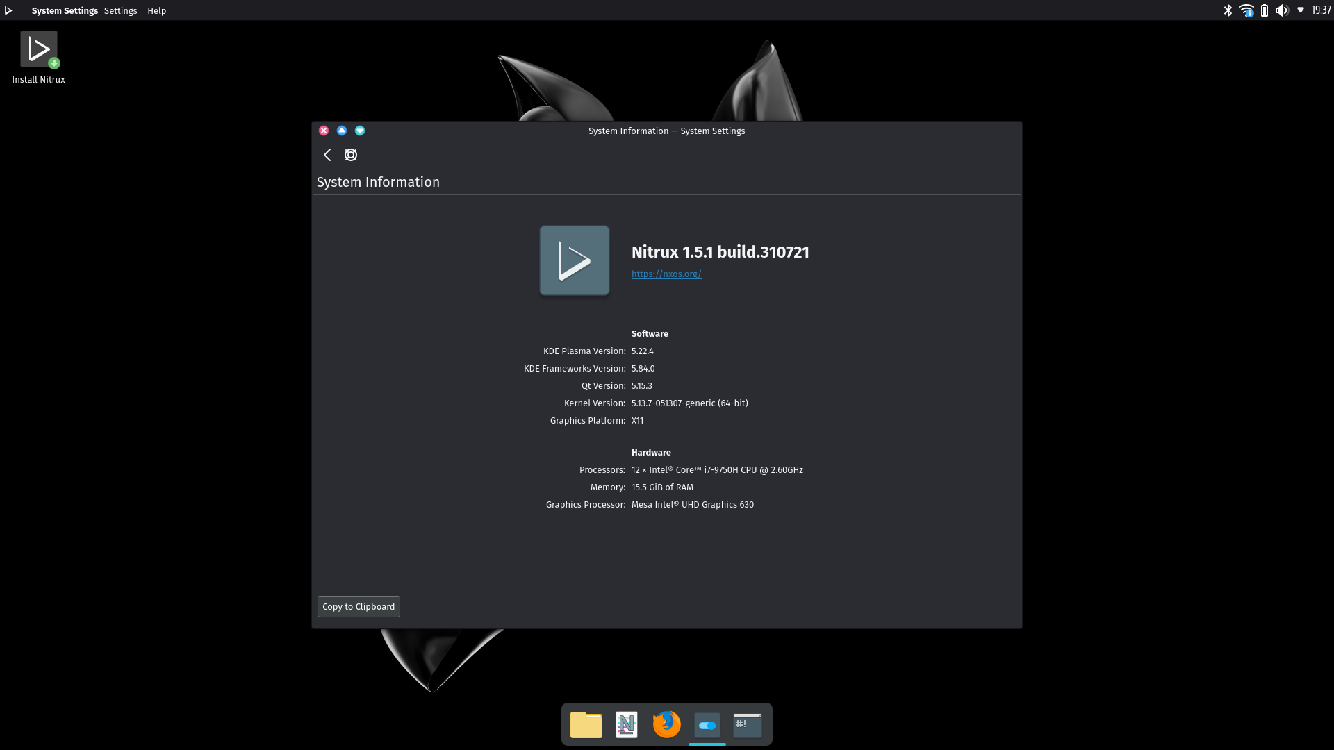 Nitrux 1.5.1 Released with Latest KDE Plasma Desktop, Updated Installer