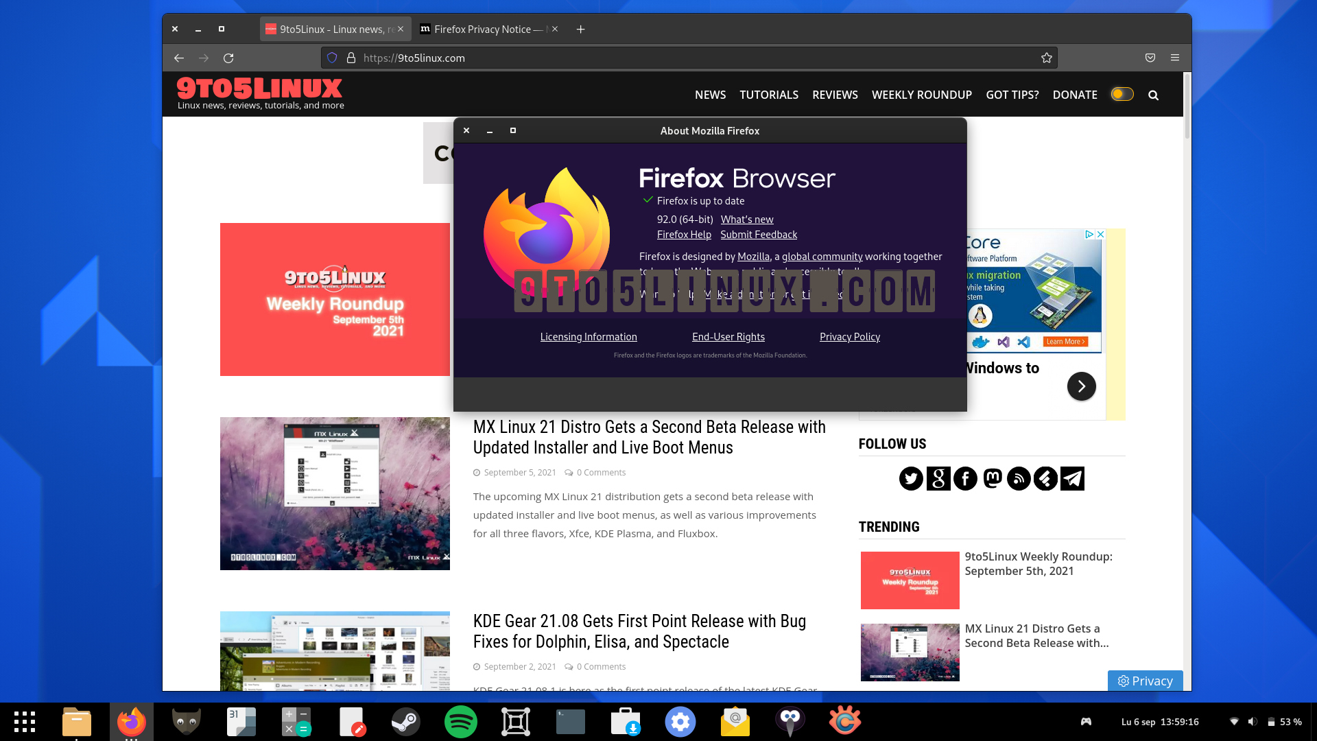 Mozilla Firefox 92 Is Now Available for Download, Here’s What’s New