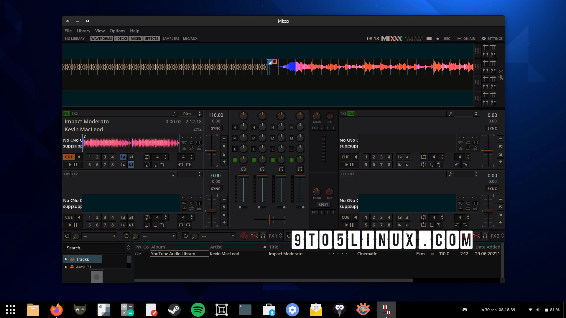 Mixxx 2.3.1 Free DJ Software Adds Support for New Controllers, Improves HiDPI Support