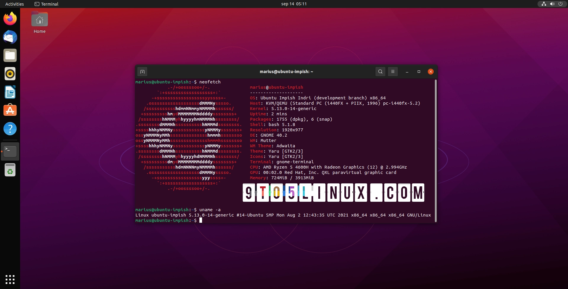 Looks Like Ubuntu 21.10 (Impish Indri) Will Be Powered by Linux Kernel 5.13