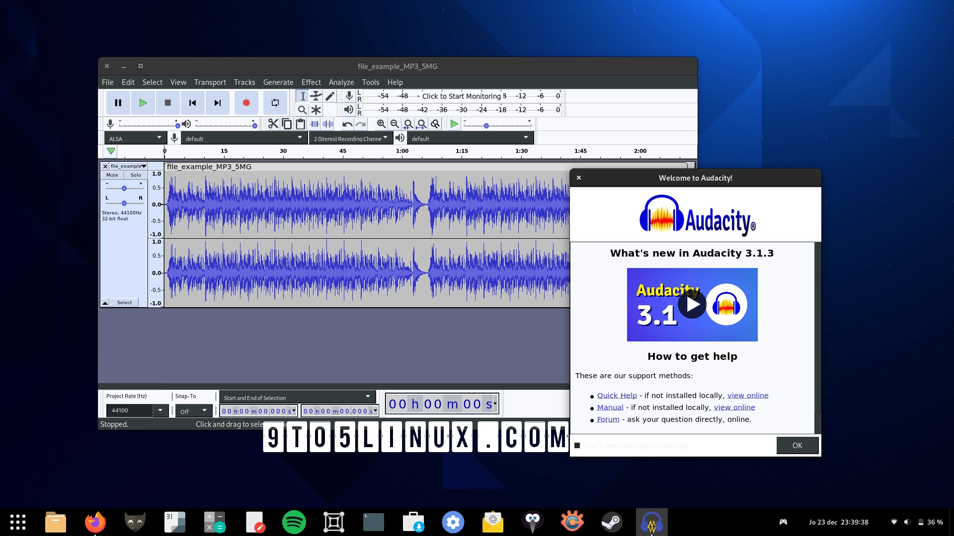 Audacity 3.1.3 Open-Source Audio Editor Makes Project Loading Up to 50x Faster