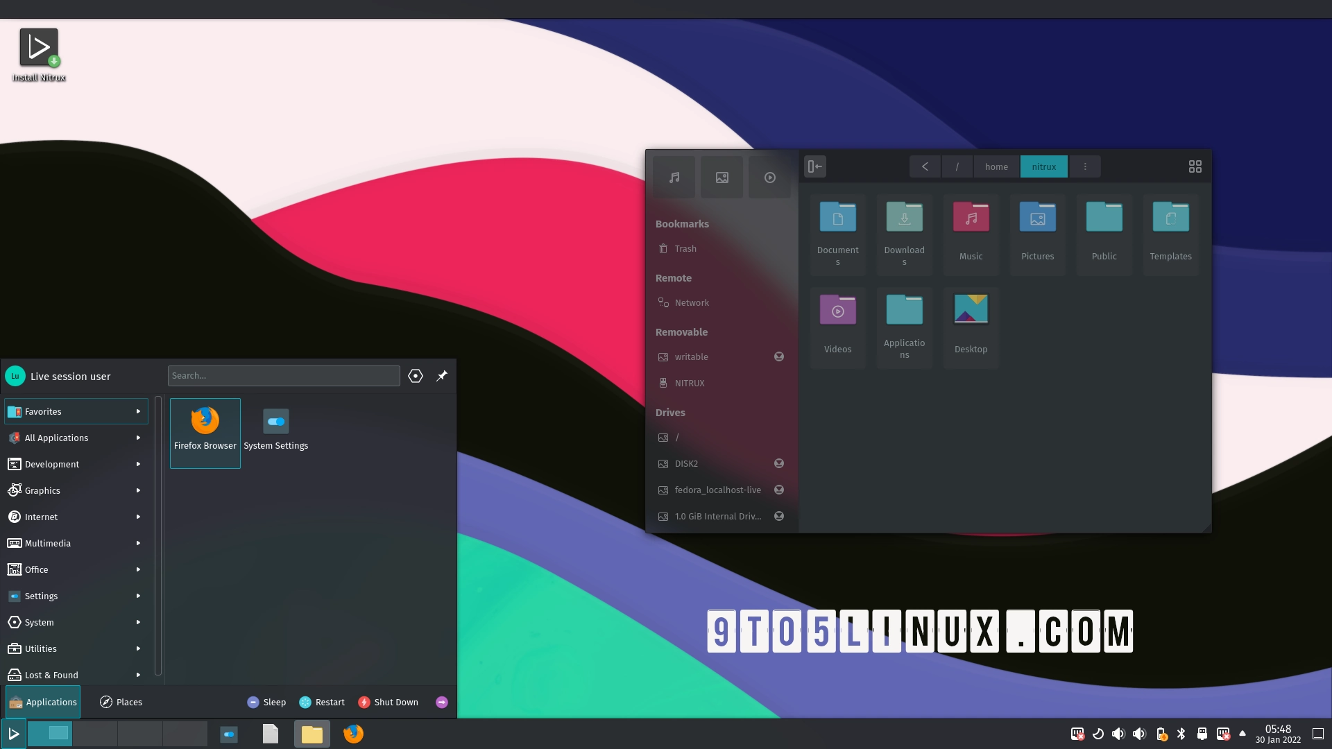 Nitrux 2.0 Launches with Linux Kernel 5.16, Better Hardware Support, and Visual Changes