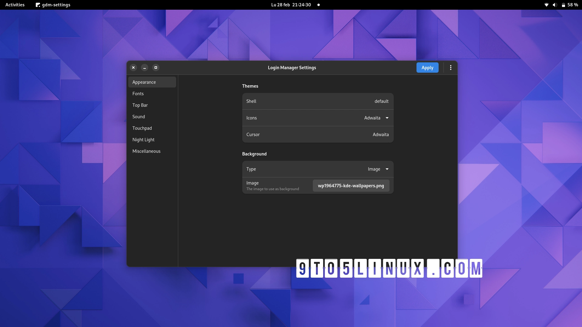 Meet Login Manager Settings, a New App to Customize Your GNOME Desktop’s Login Screen