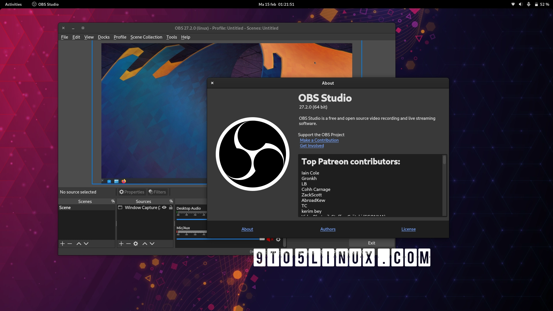 OBS Studio 27.2 Released with Official Flatpak Support, More Robust PipeWire Capturing