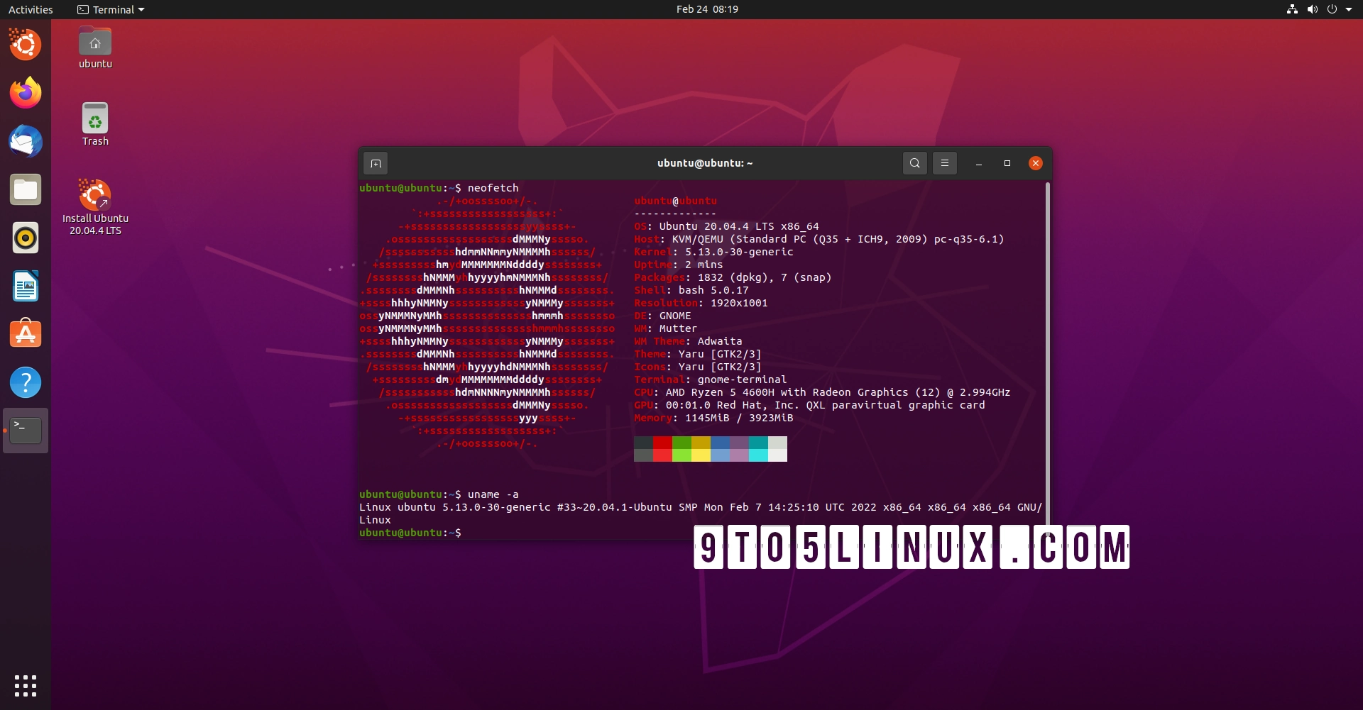 Ubuntu 20.04.4 LTS Released with Linux Kernel 5.13 and Mesa 21.2 from Ubuntu 21.10