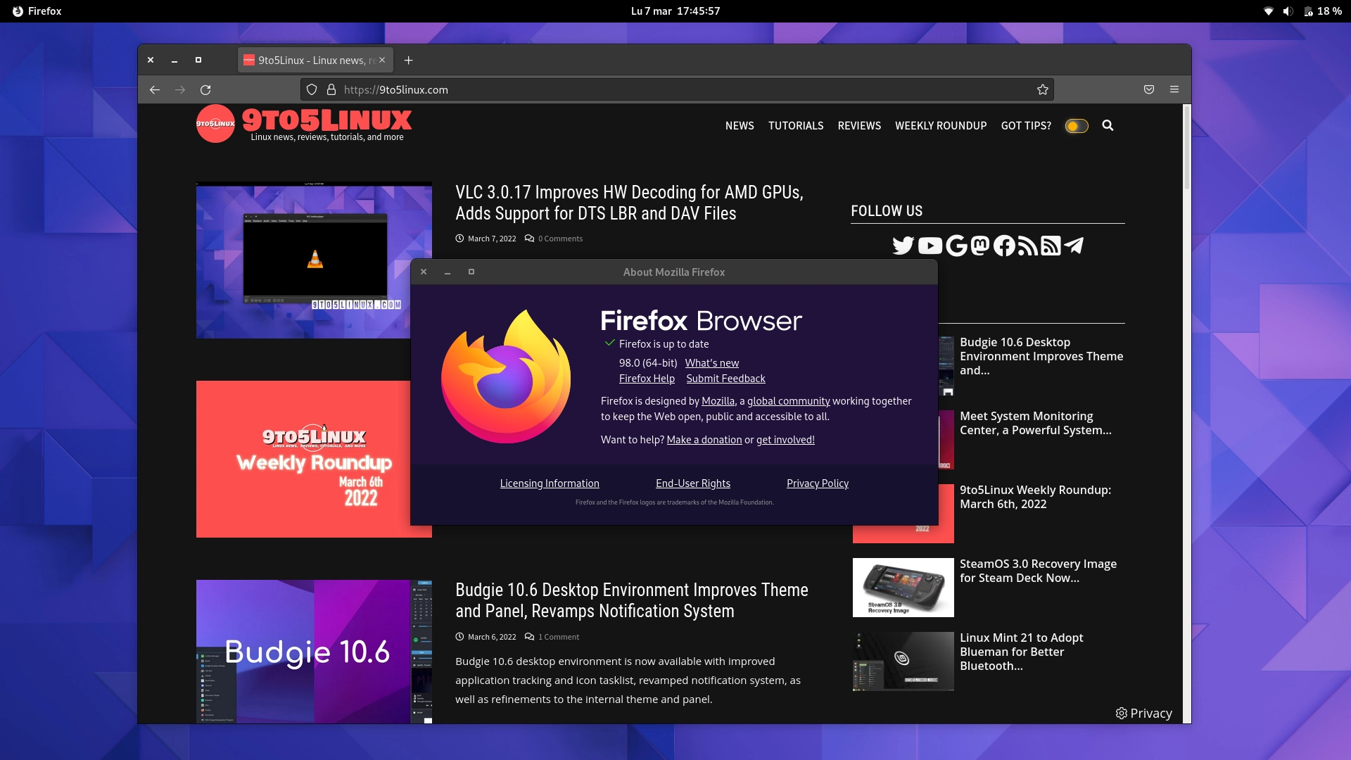 Firefox 98 Is Now Available for Download with a New Optimized Download Flow