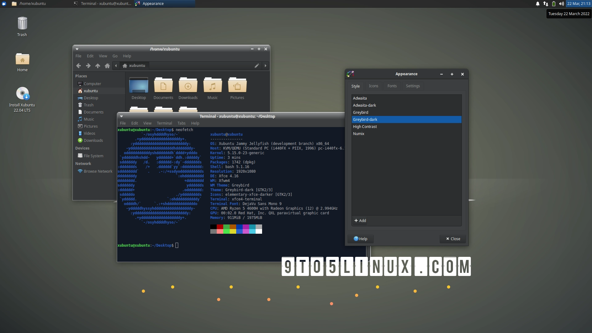 Xubuntu’s Default Xfce Desktop Theme Greybird Gets Initial Support for GTK4