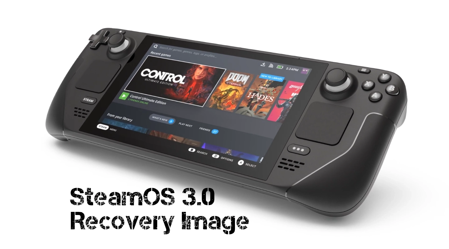 SteamOS 3.0 Recovery Image for Steam Deck Now Available for Download