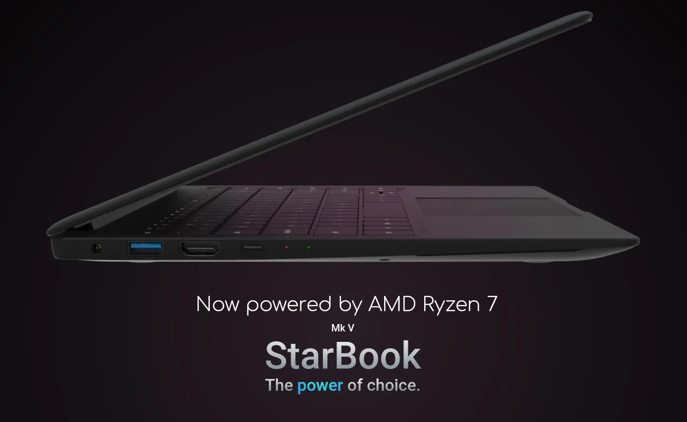 You Can Now Pre-Order the StarBook Mk V Linux Laptop with an AMD Ryzen 7 CPU