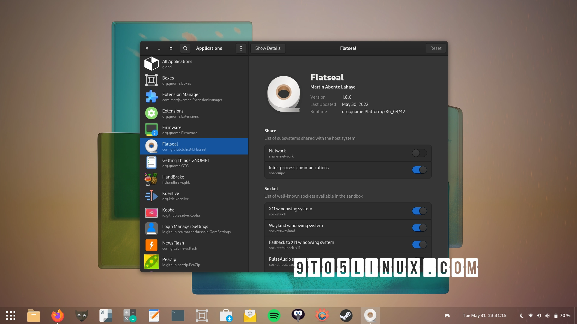 Flatpak Permissions Manager App Flatseal 1.8 Adds More Useful Options and Improvements