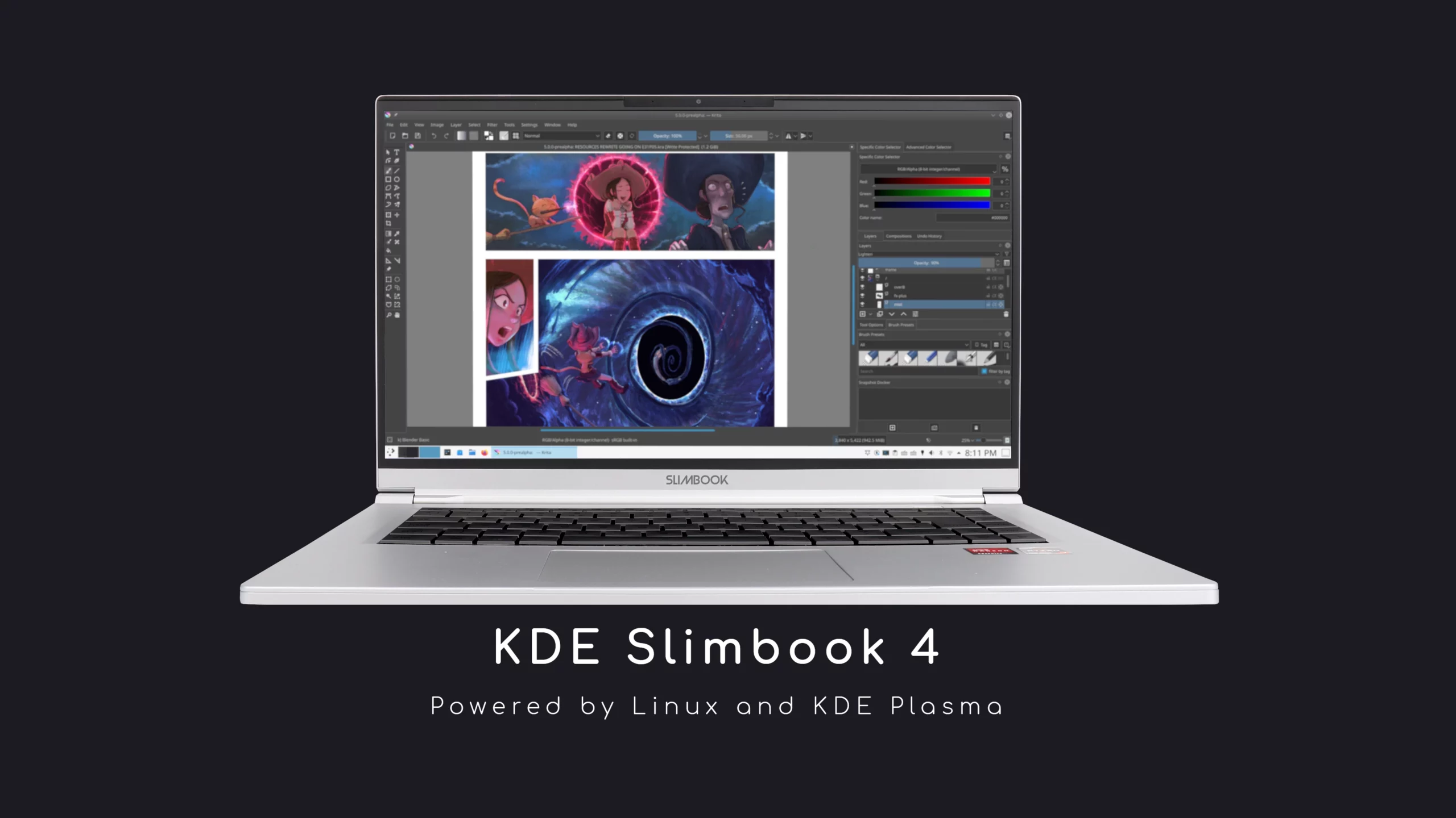 KDE Slimbook Gen4 Linux Laptop Is Available Now with an AMD Ryzen 7 5700U CPU