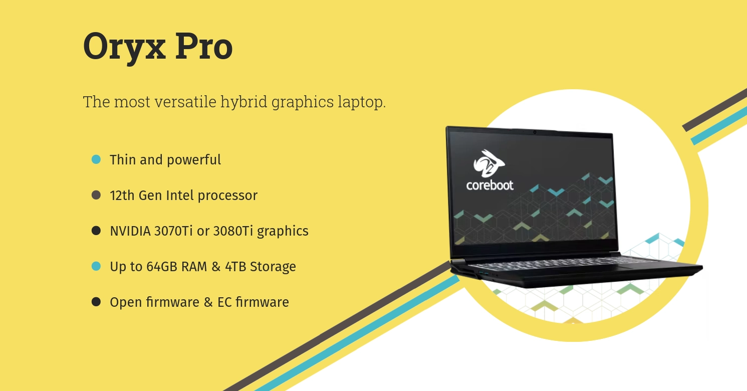 System76’s Oryx Pro Linux Laptop Gets a 12th Gen Intel CPU, NVIDIA RTX 3000 Ti GPUs
