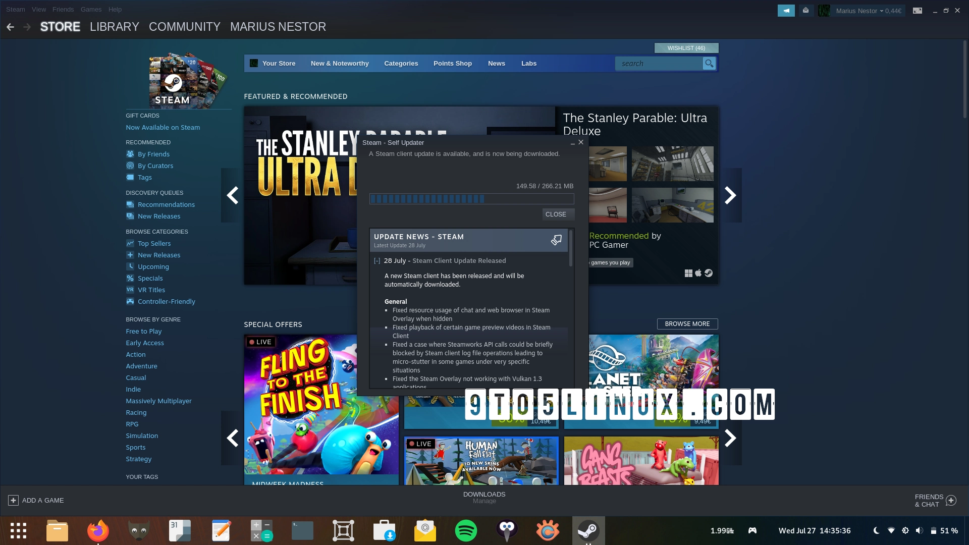 Latest Steam Client Update Brings Linux and Vulkan Fixes, Support for New Controllers
