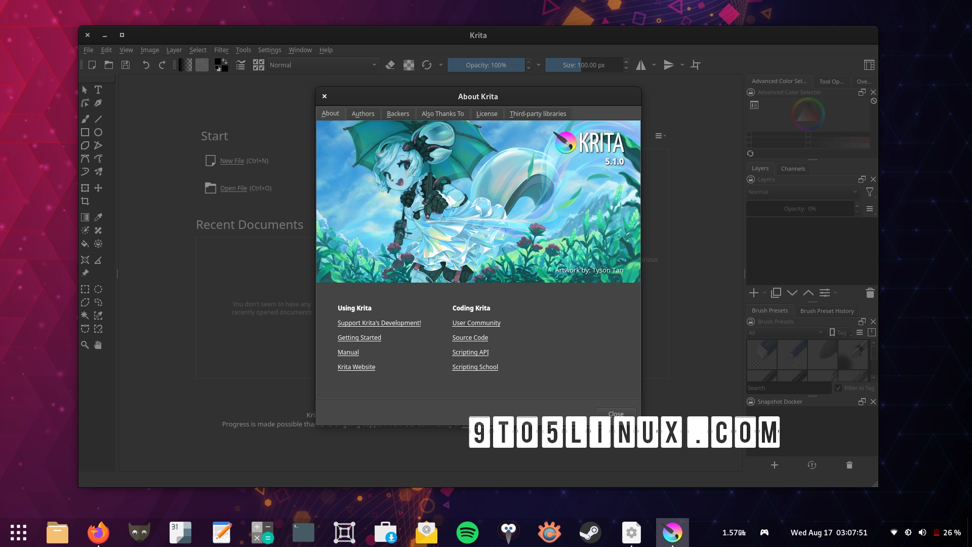 Krita  Released with JPEG-XL Support, Full WebP Support, PSD  Improvements, and More - 9to5Linux