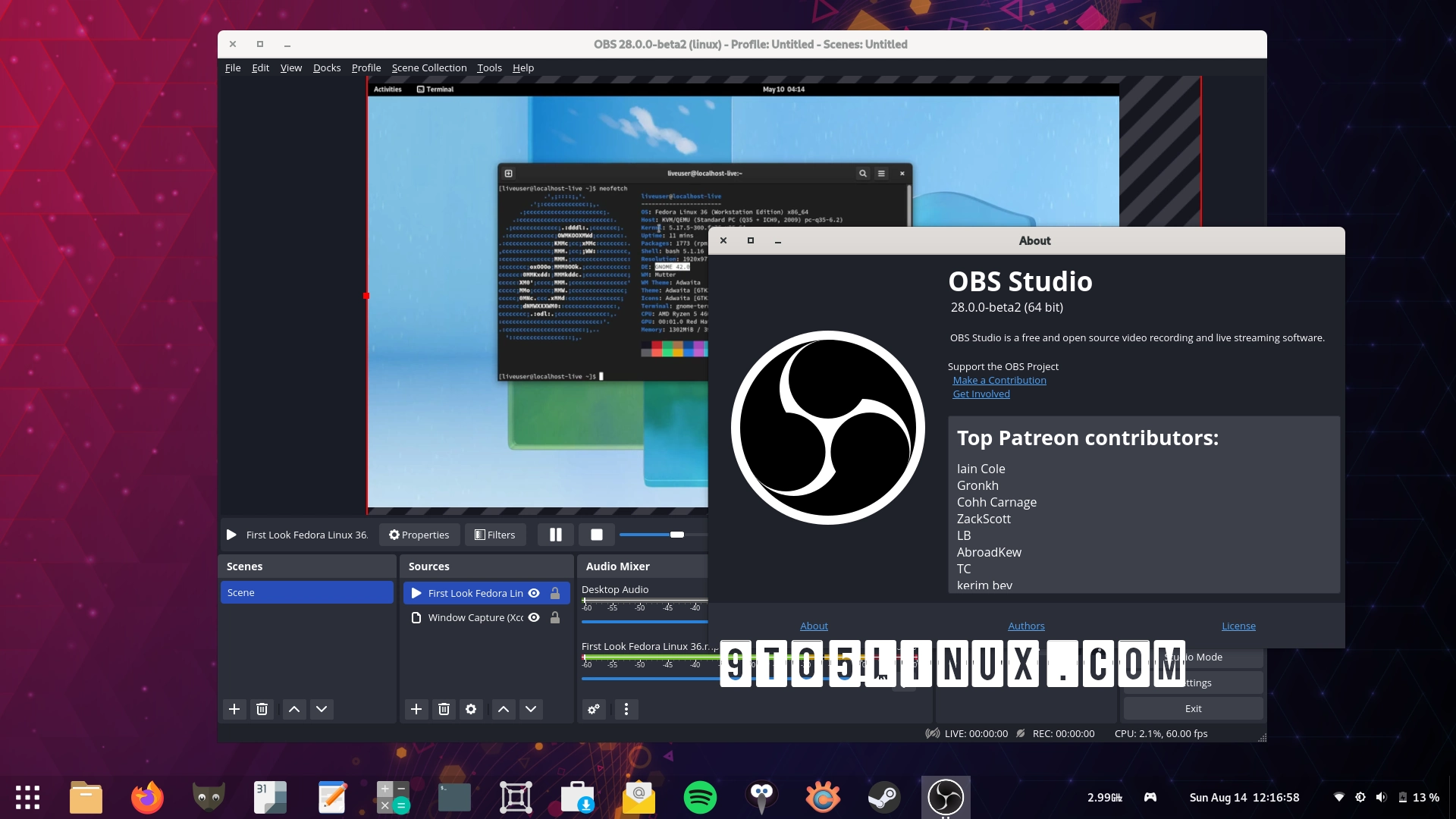 OBS Studio 28.0 Promises 10-Bit Color Support and HDR Video Encoding, Qt 6 Port, and More