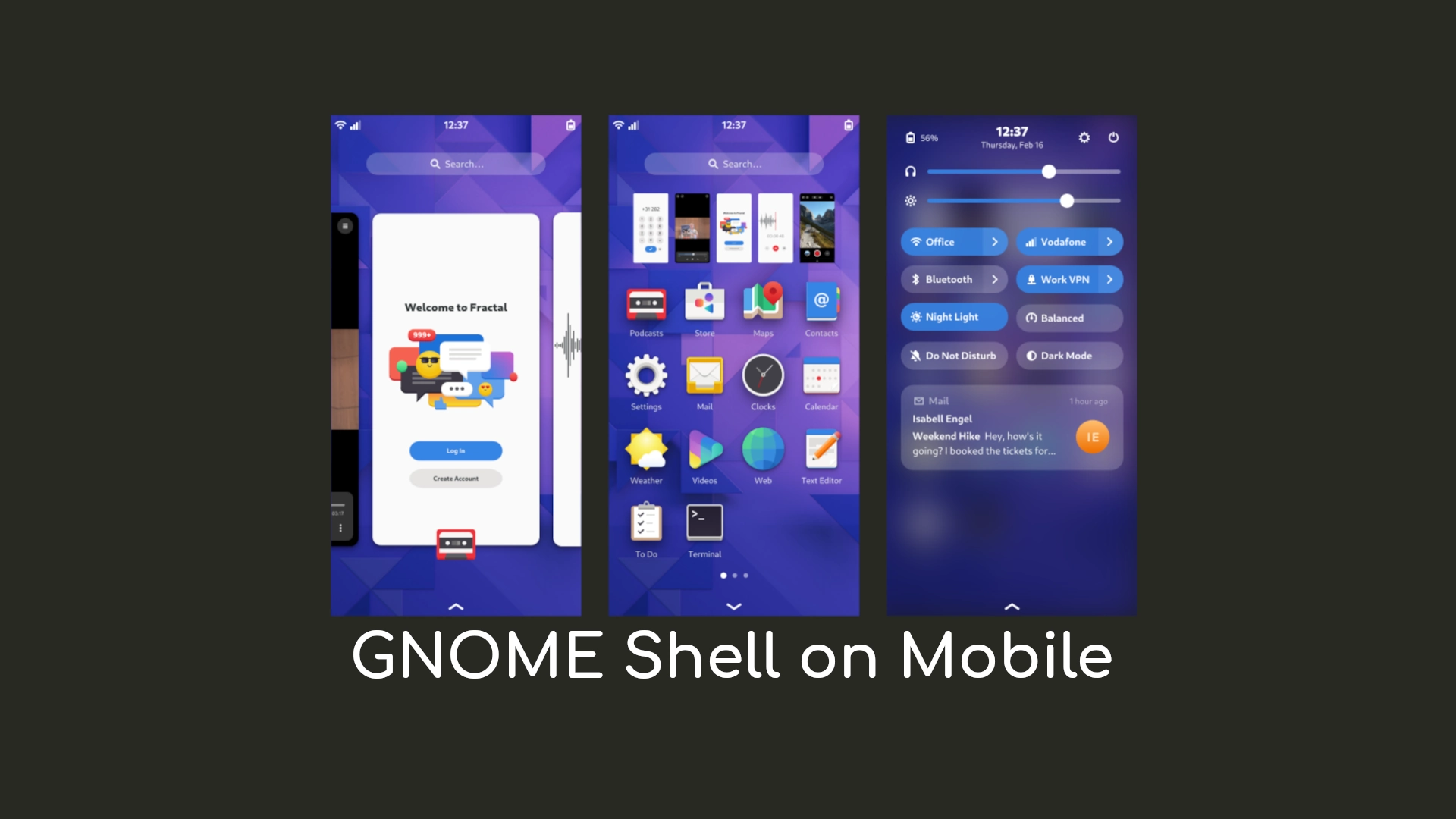 GNOME Shell on Mobile Is Shaping Up Nicely, Gets New Navigation Gestures, Quick Settings