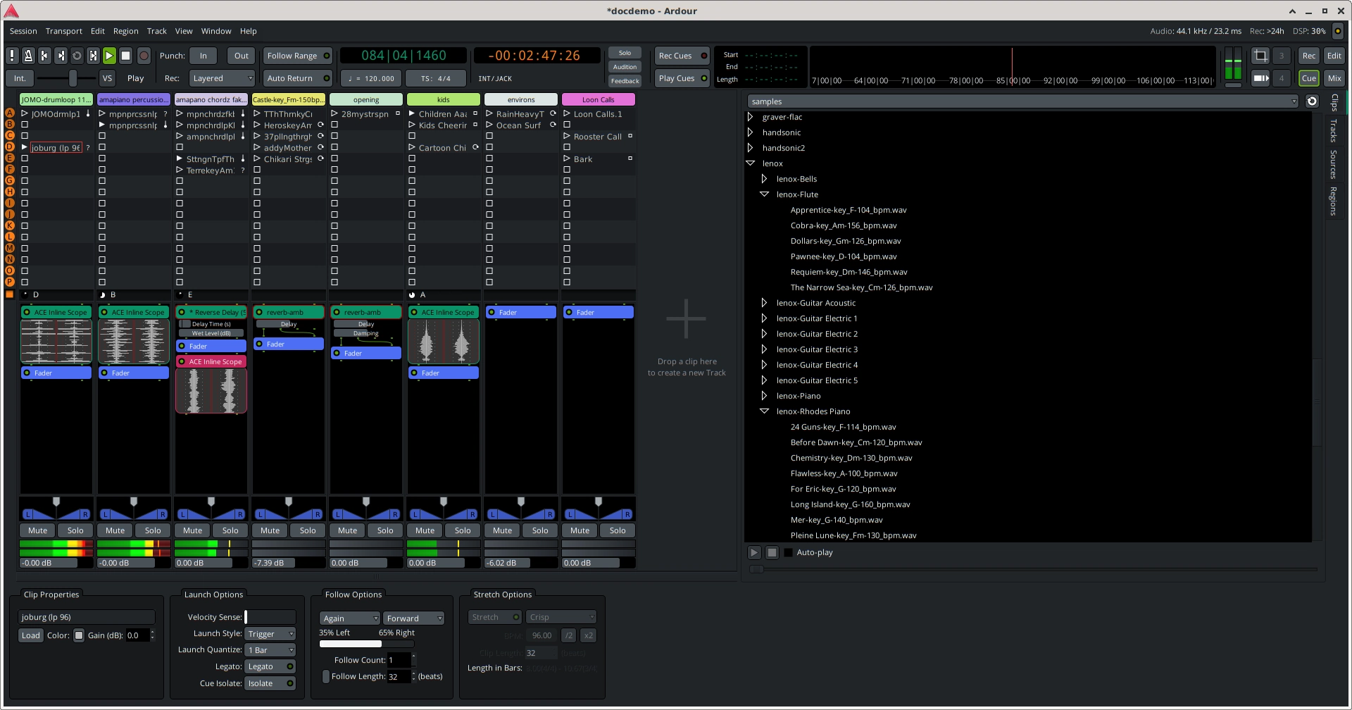 Ardour 7.0 Open-Source DAW Released with Clip Launching & Sequencing, Loop Libraries