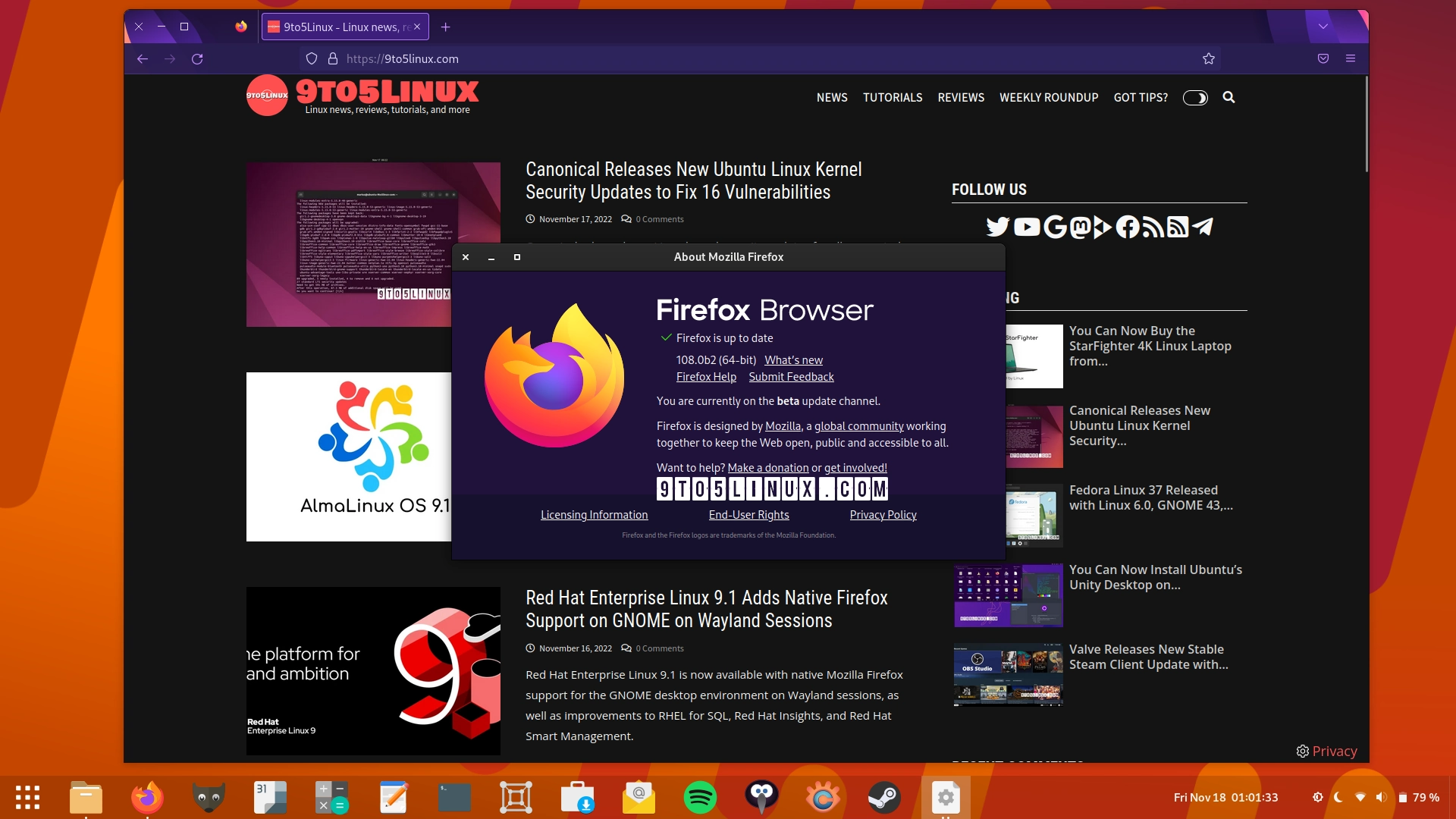 Mozilla Firefox 108 Enters Public Beta Testing with WebMIDI Enabled by Default