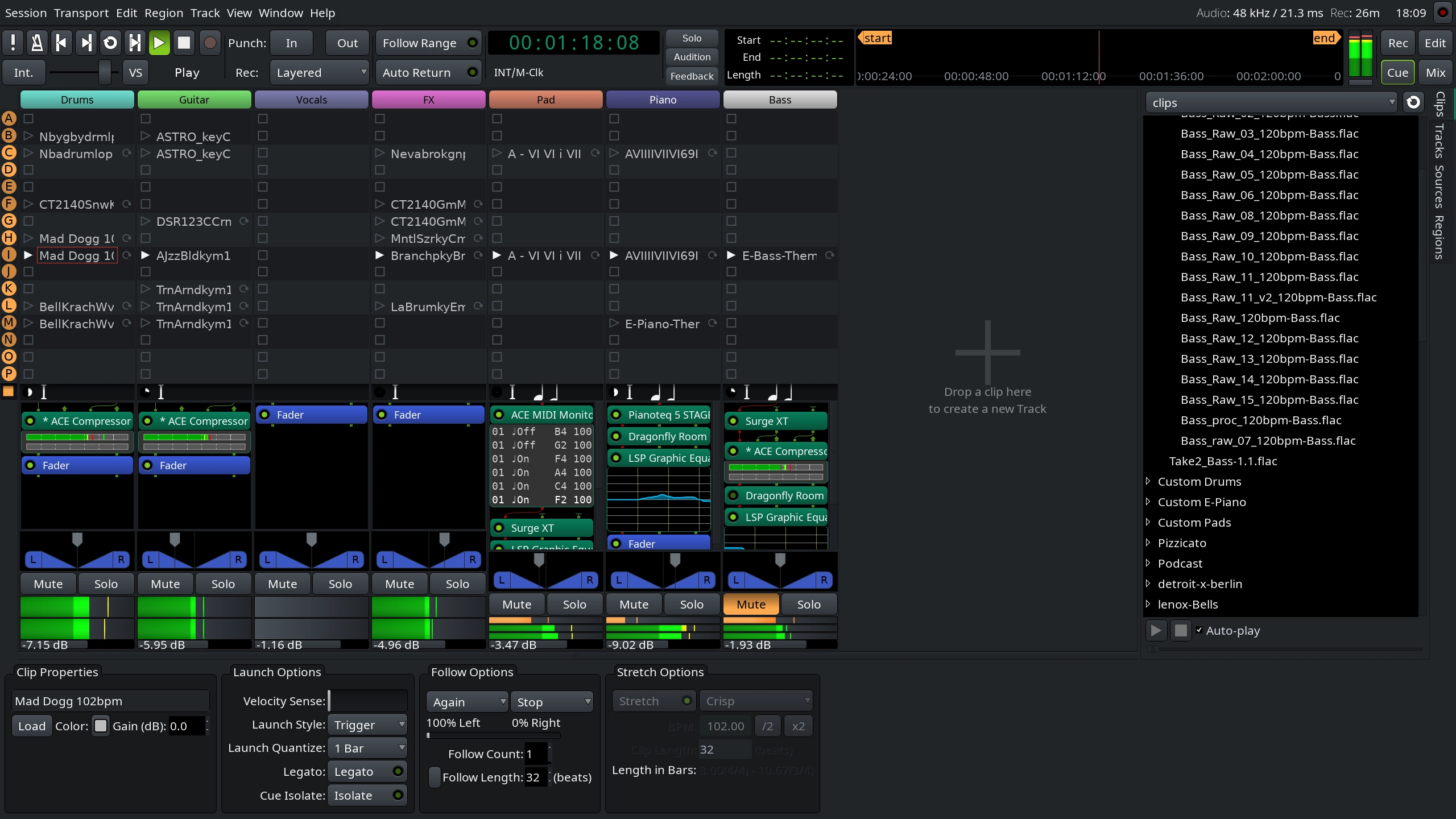 Ardour 7.2 Open-Source DAW Brings Support for Compressed Ogg/Opus Audio, New MIDI Input Port