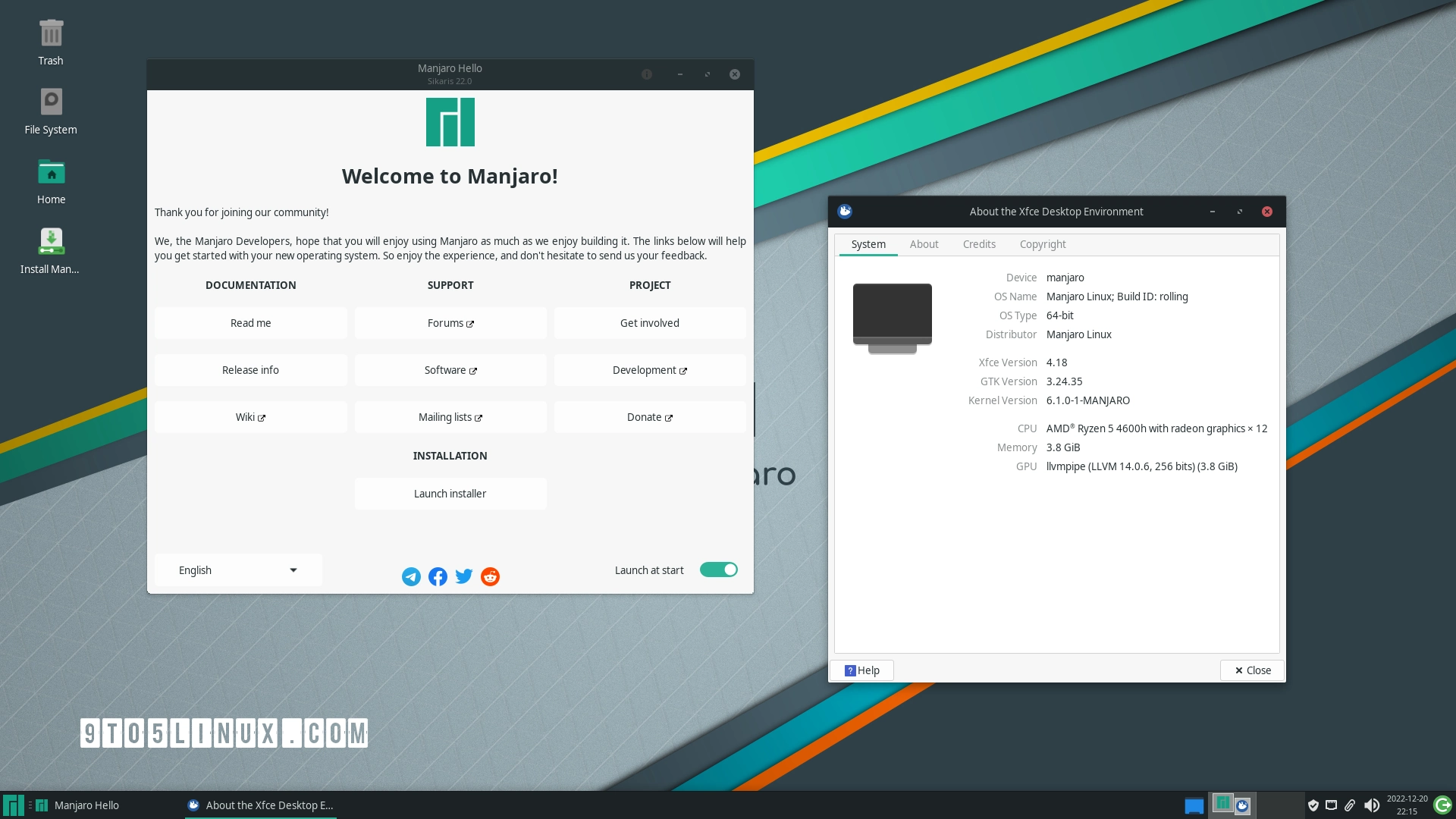 Manjaro Linux 22.0 “Sikaris” Is the First Distro Release Powered by Linux Kernel 6.1 and Xfce 4.18
