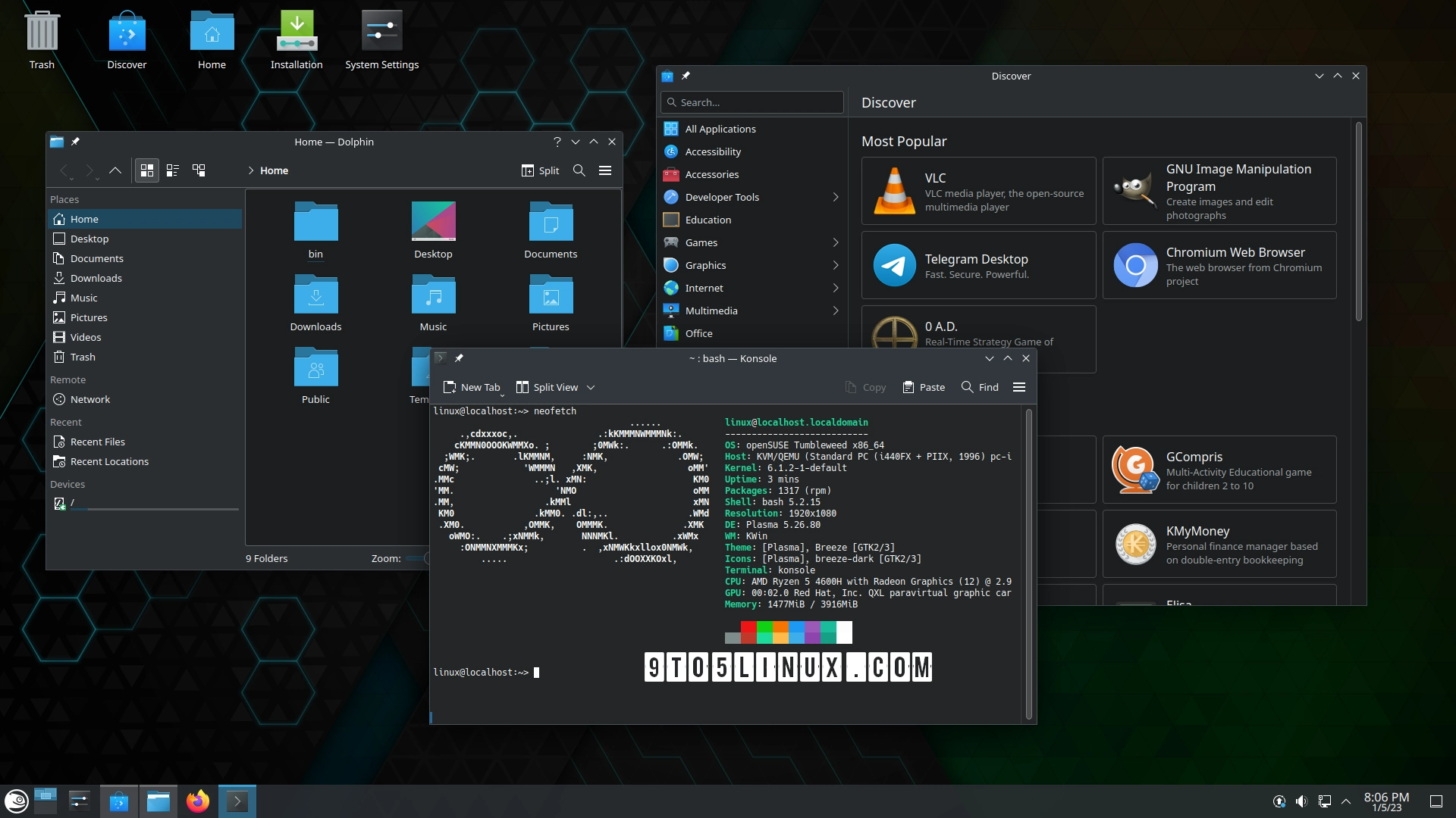 KDE Gear 22.12.1 Brings Improvements to Dolphin, Konsole, Kdenlive, and Other Apps