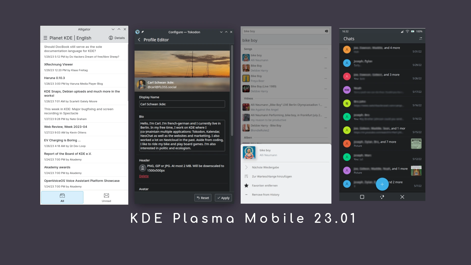 KDE Outs Plasma Mobile 23.01 to Improve Gesture Navigation, Lockscreen, and Apps