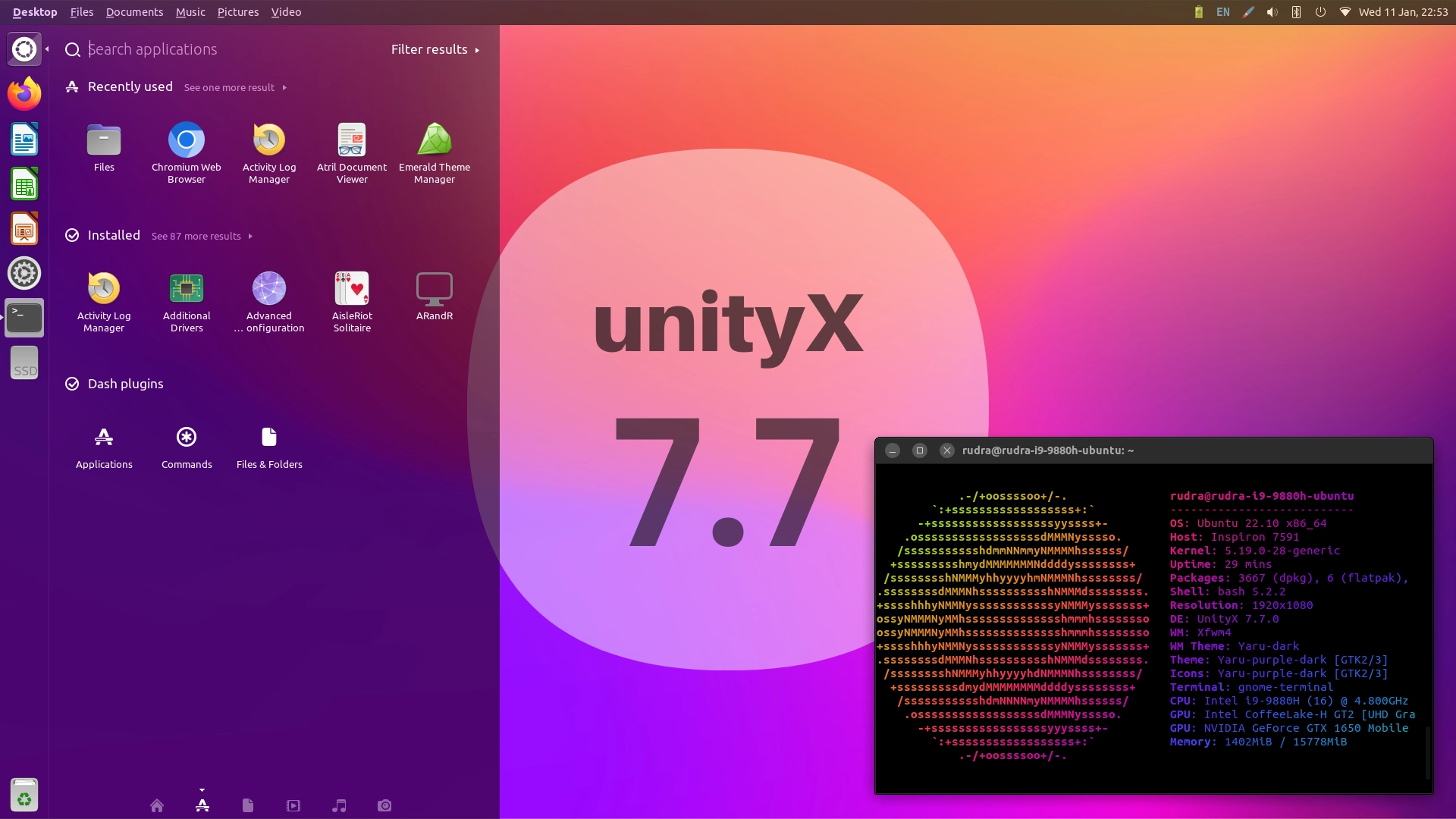 Unity 7.7 Desktop Environment to Get a UnityX Flavor with Wayland Support