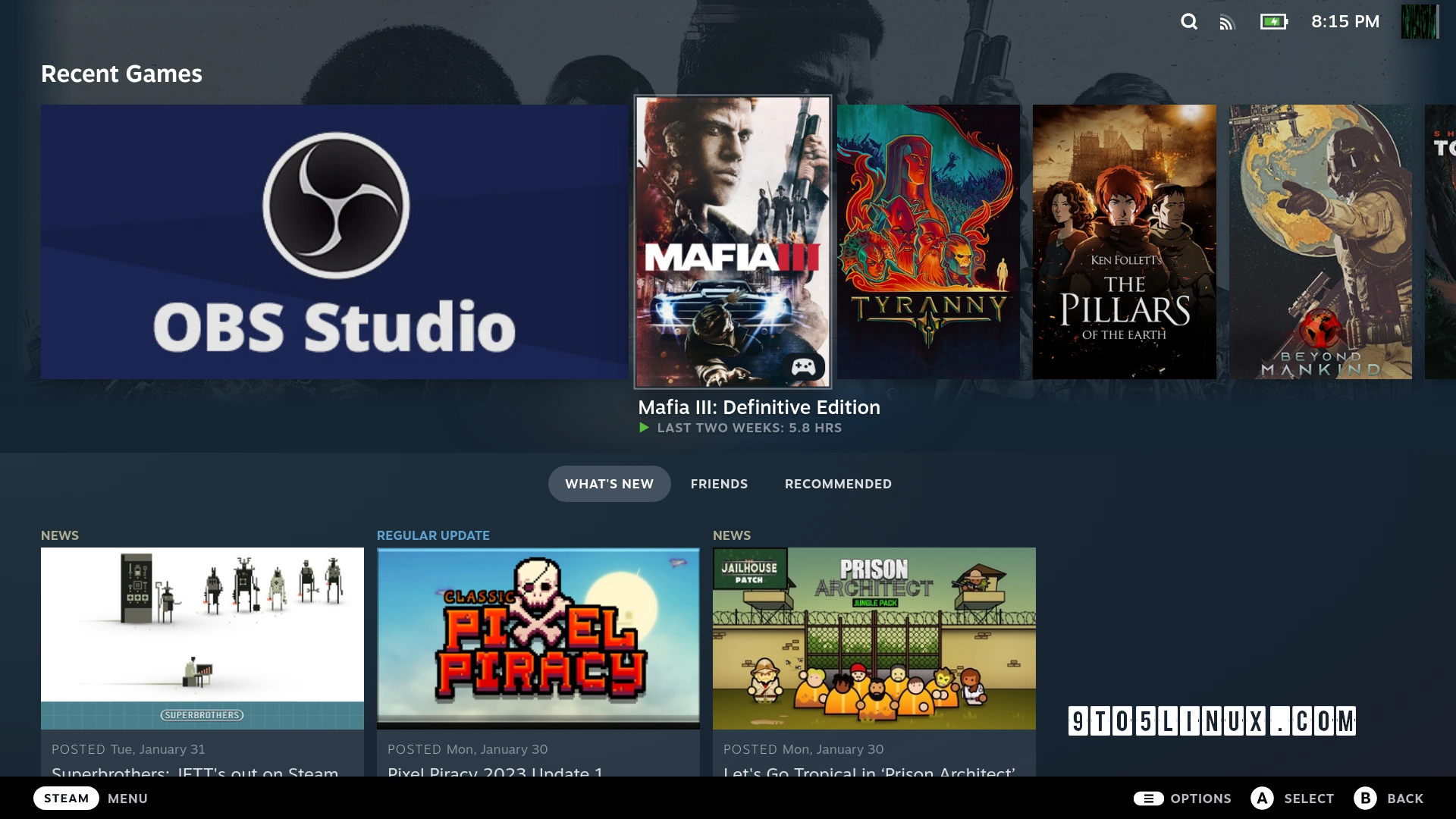 Latest Steam Client Update Enables New Big Picture Mode by Default, Adds Linux Fixes