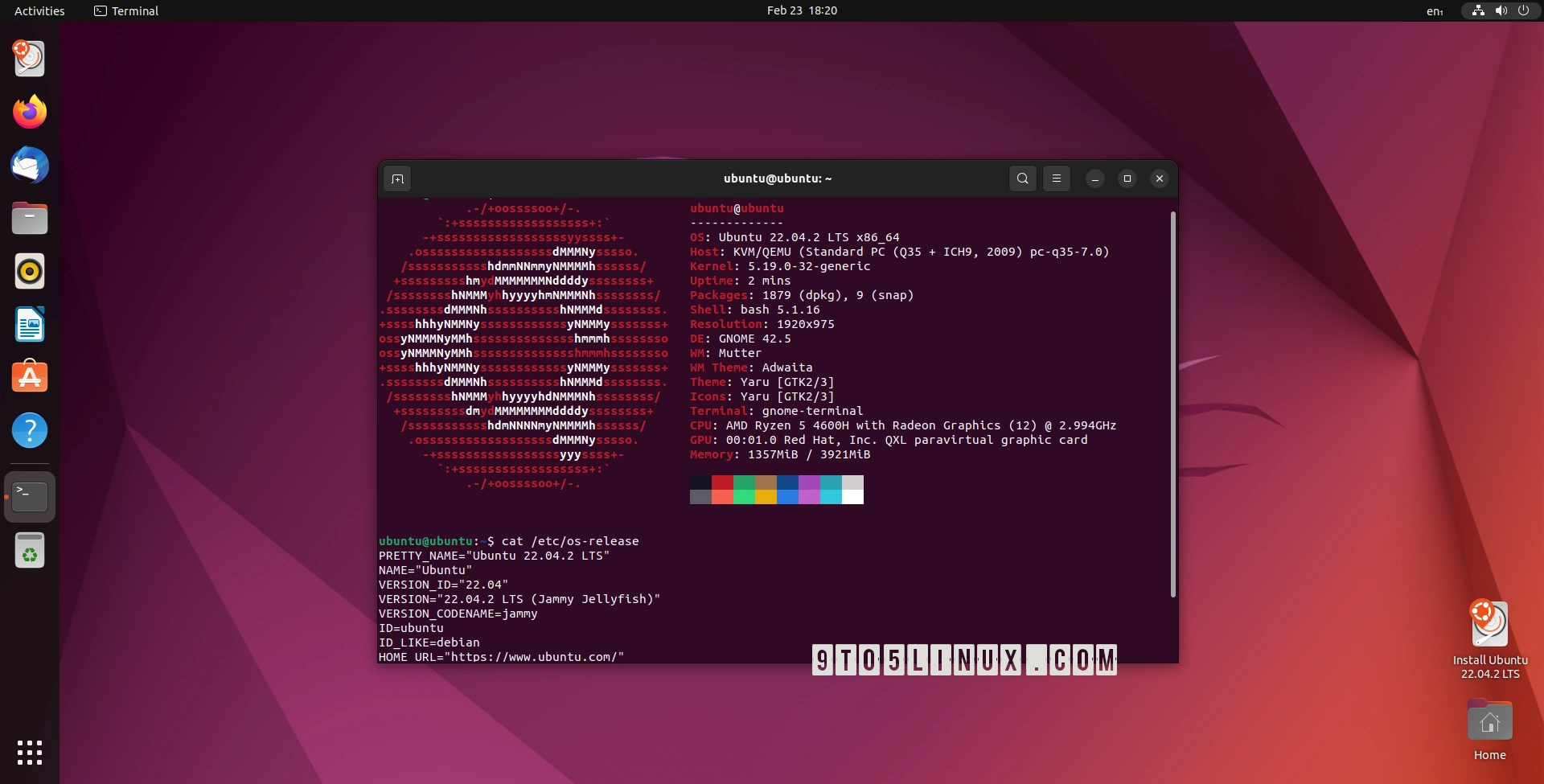 Ubuntu 22.04.2 LTS Released with Linux Kernel 5.19, Updated Components